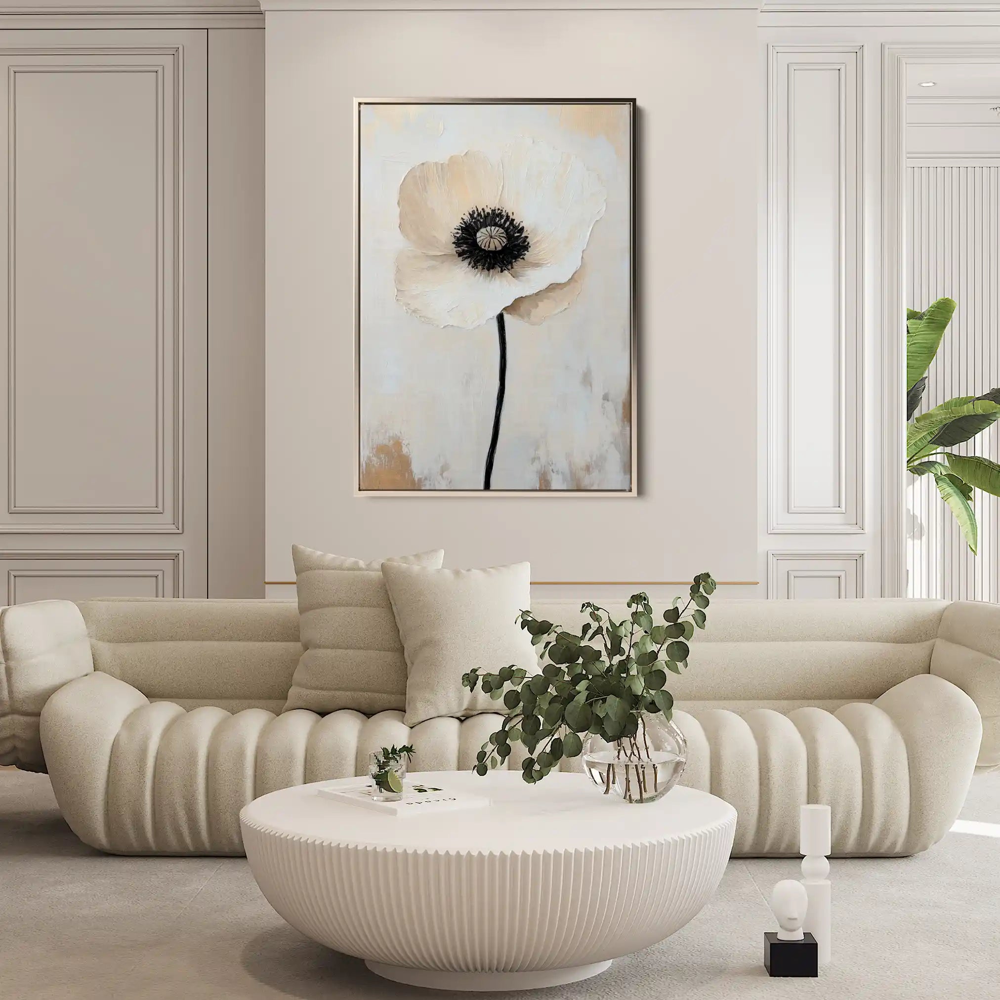 Floral Canvas Wall Art WAD1400-F 90 x 60 cm / Stretched on hidden frame