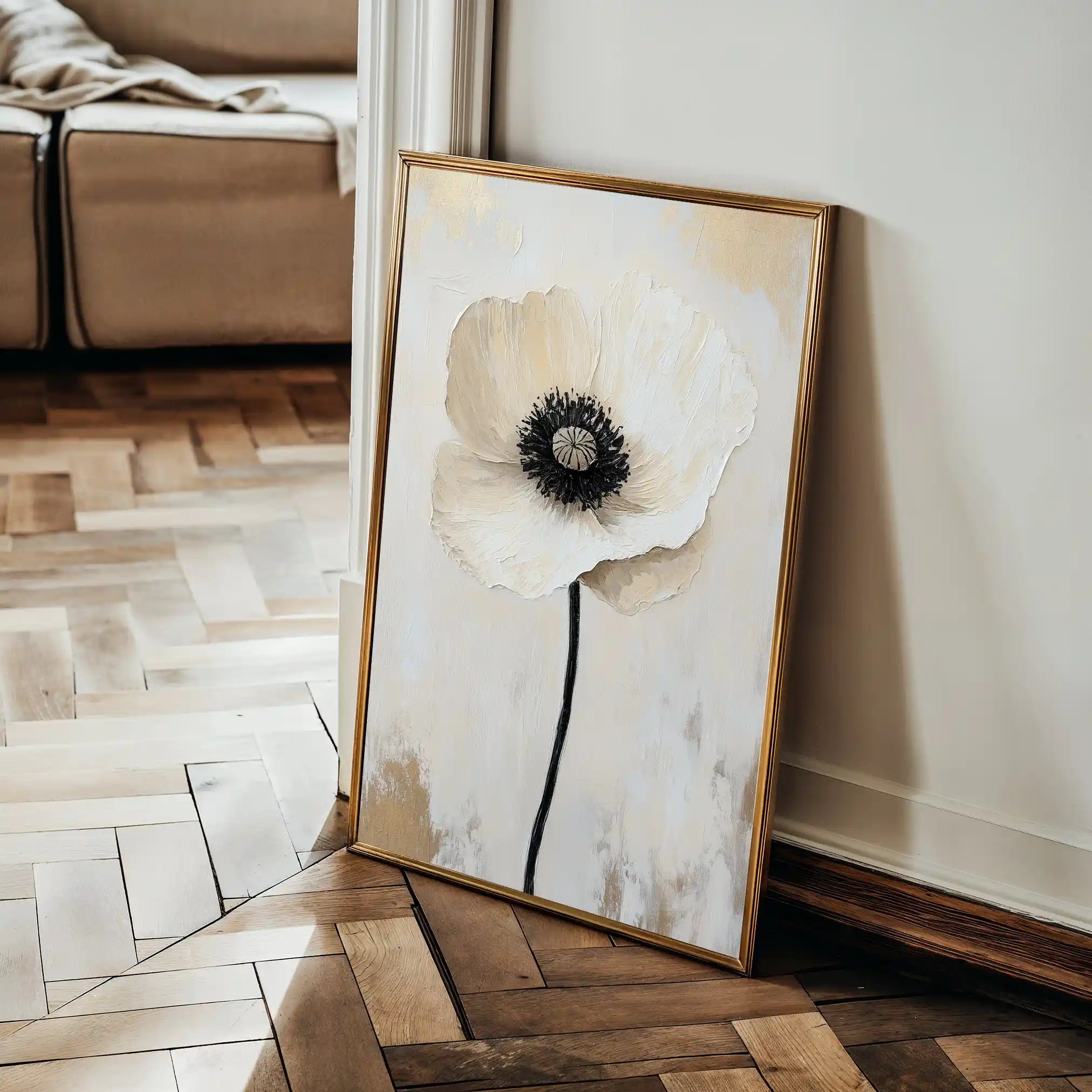Floral Canvas Wall Art WAD1400-F 90 x 60 cm / Stretched on hidden frame