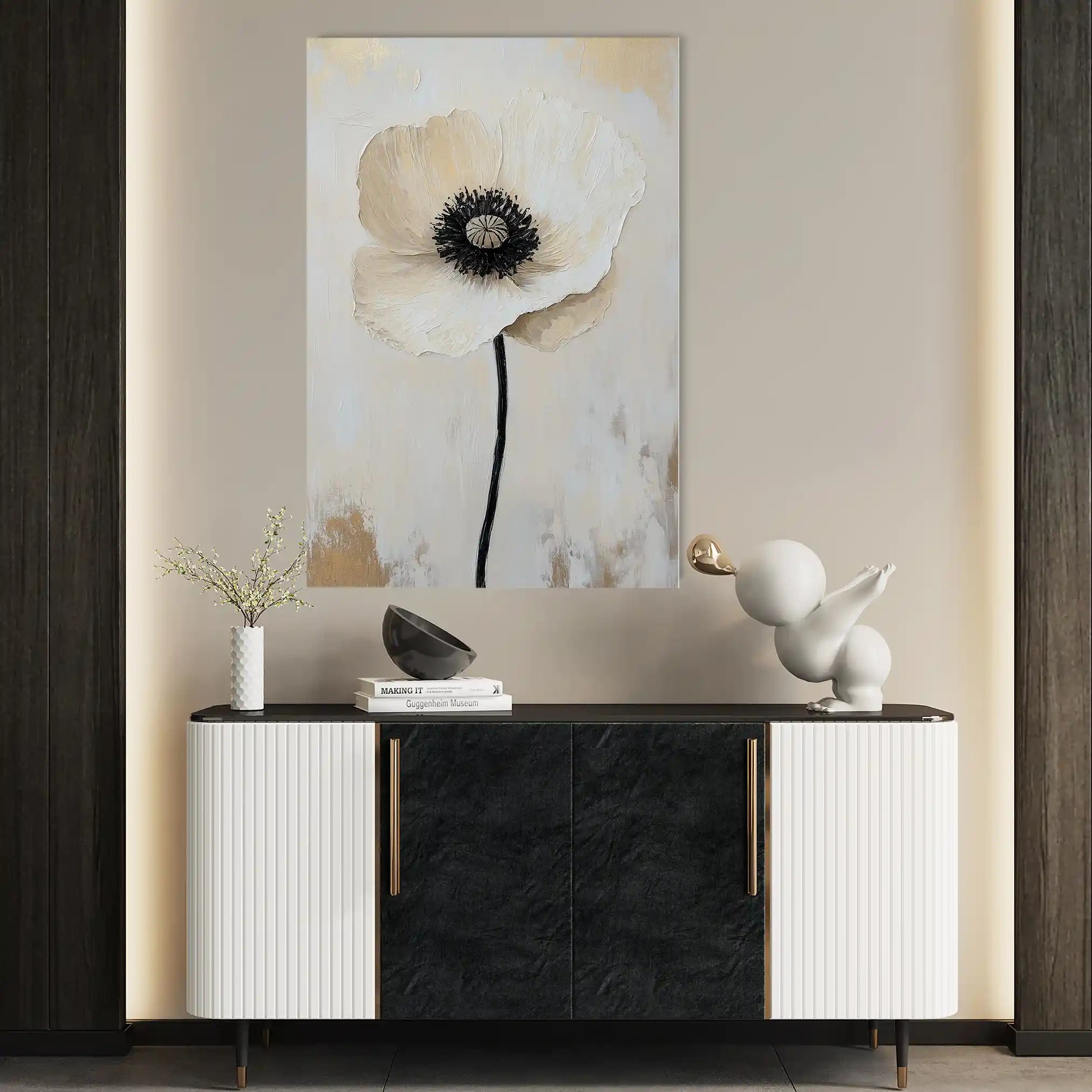 Floral Canvas Wall Art WAD1400-F 90 x 60 cm / Stretched on hidden frame