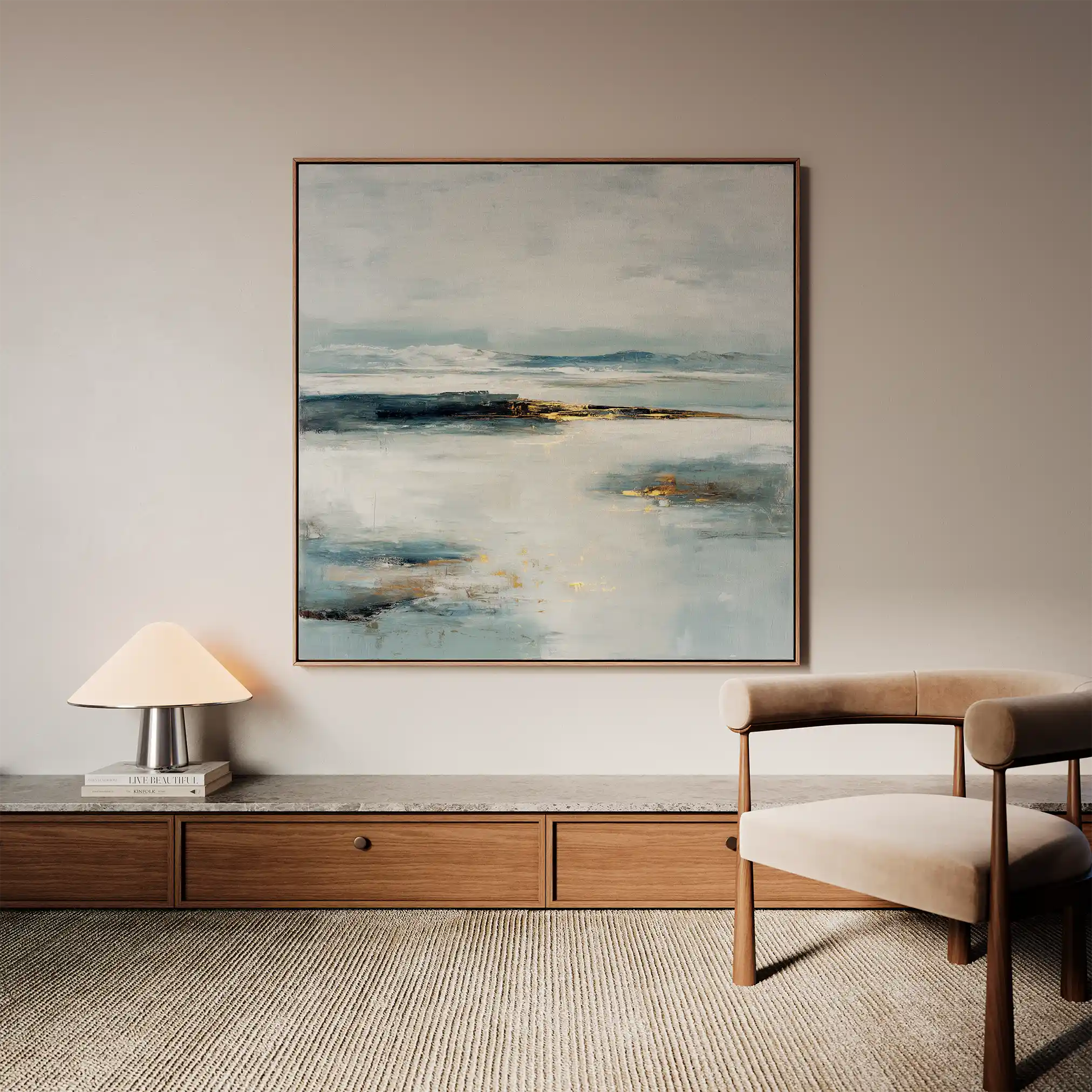 Abstract 1402 Canvas Art 60 x 60 cm / Stretched on hidden frame