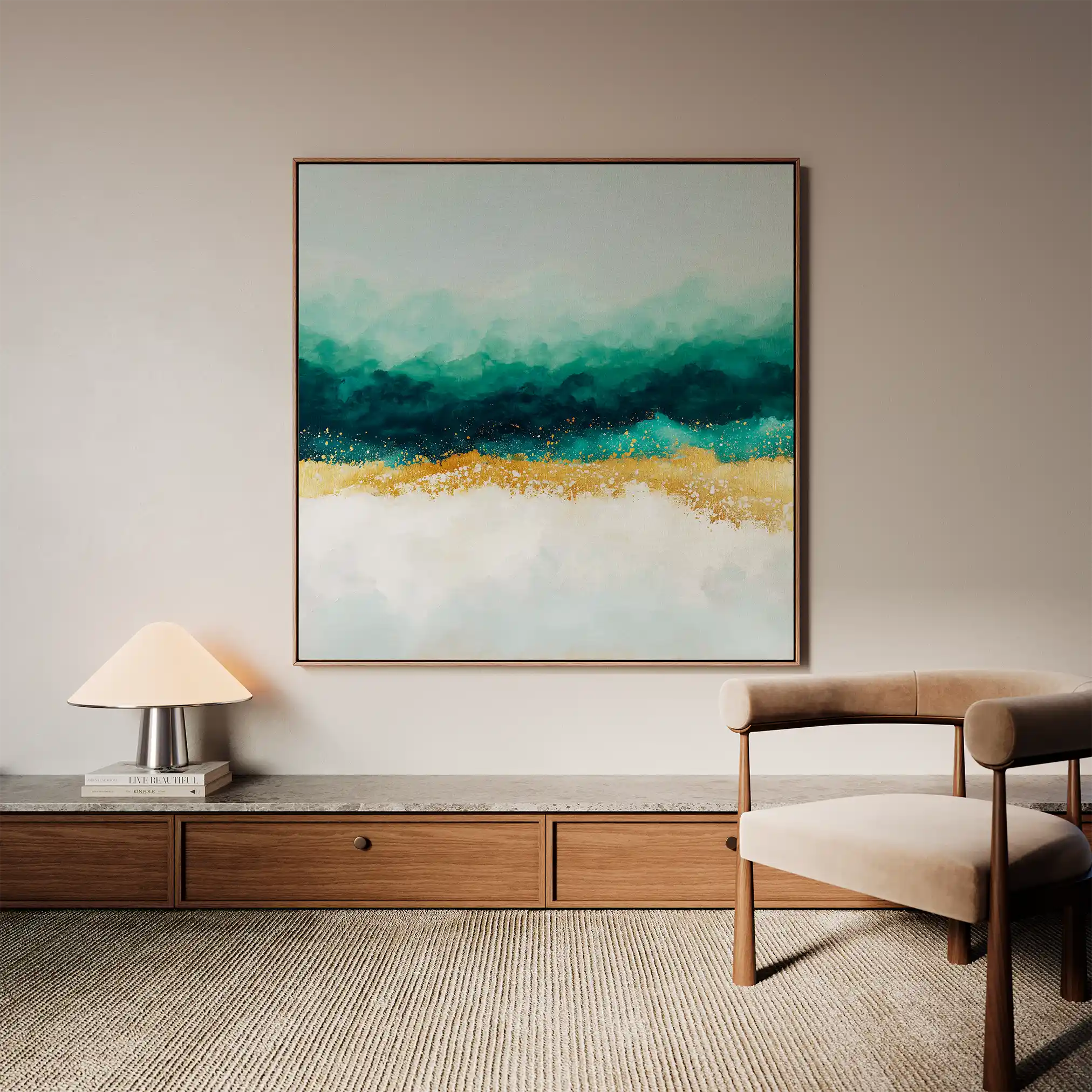 Abstract 1403 Canvas Art 60 x 60 cm / Stretched on hidden frame