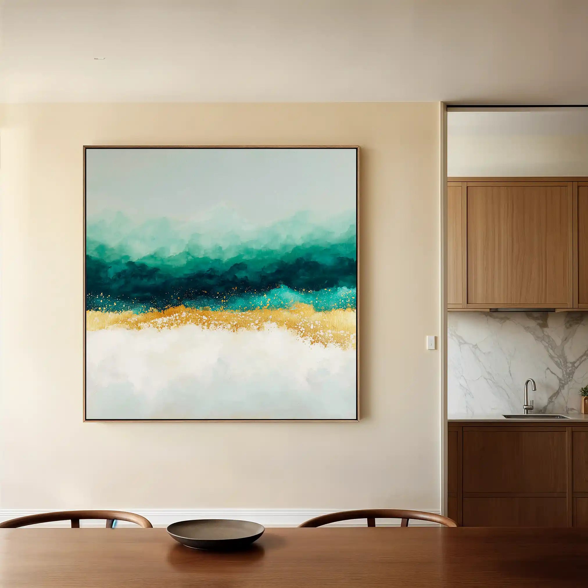 Abstract 1403 Canvas Art 60 x 60 cm / Stretched on hidden frame
