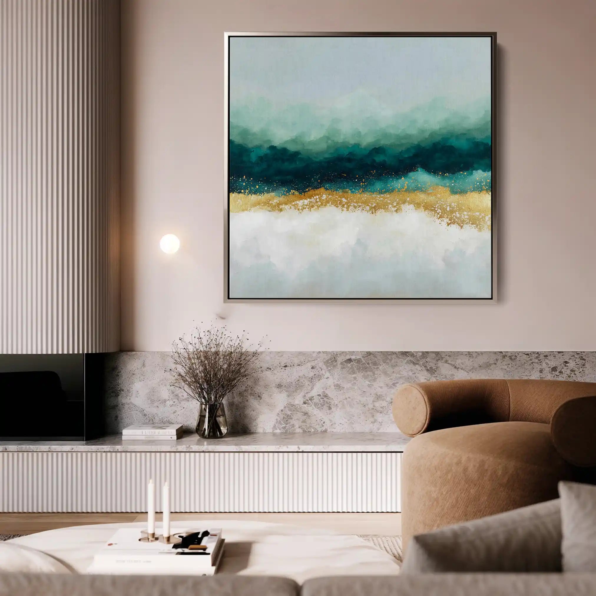 Abstract 1403 Canvas Art 60 x 60 cm / Stretched on hidden frame