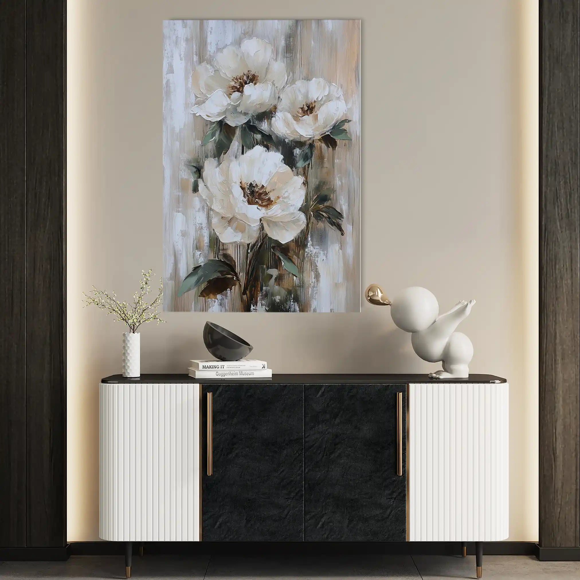 Floral Canvas Wall Art WAD1403-F 90 x 60 cm / Stretched on hidden frame