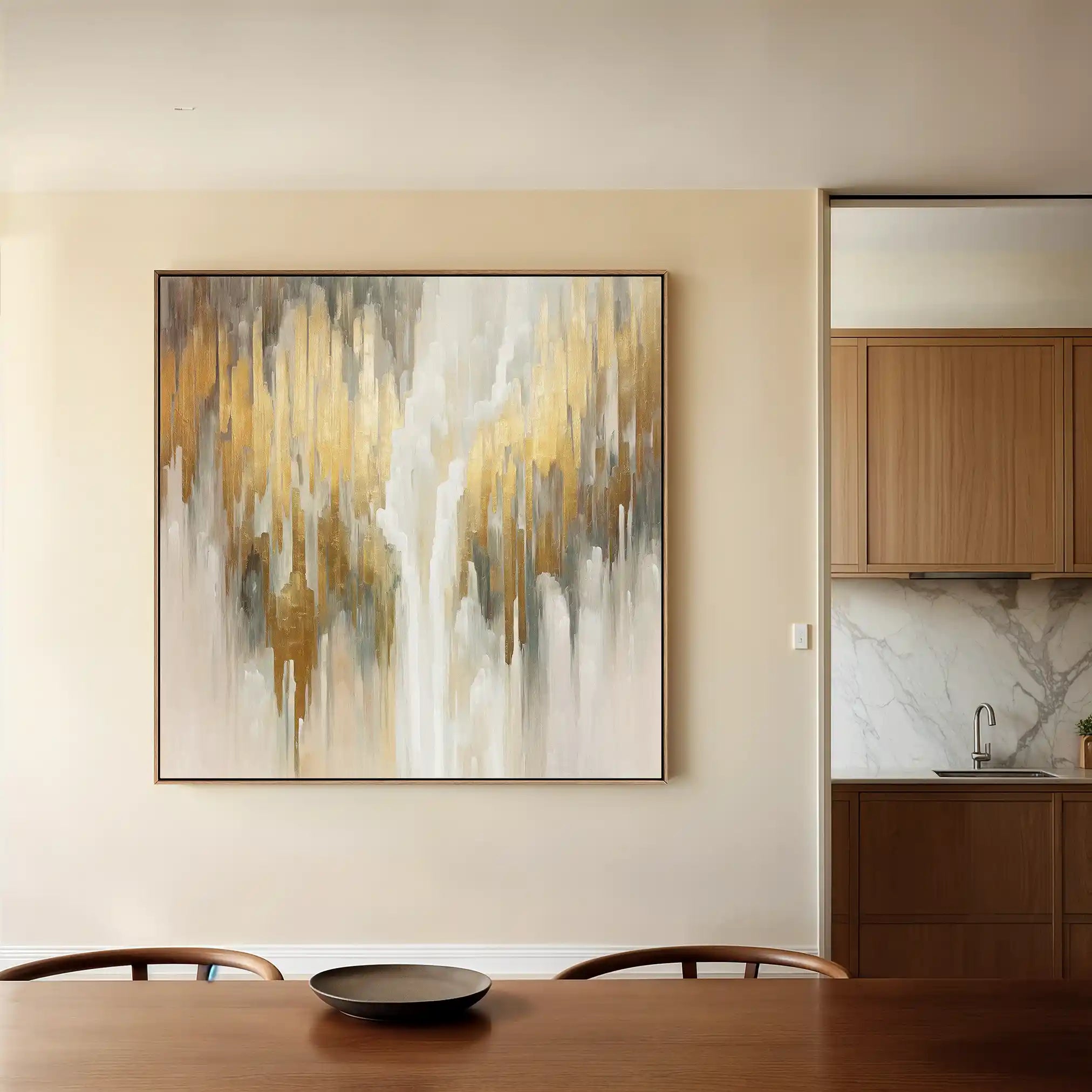 Abstract 1405 Canvas Art 60 x 60 cm / Stretched on hidden frame