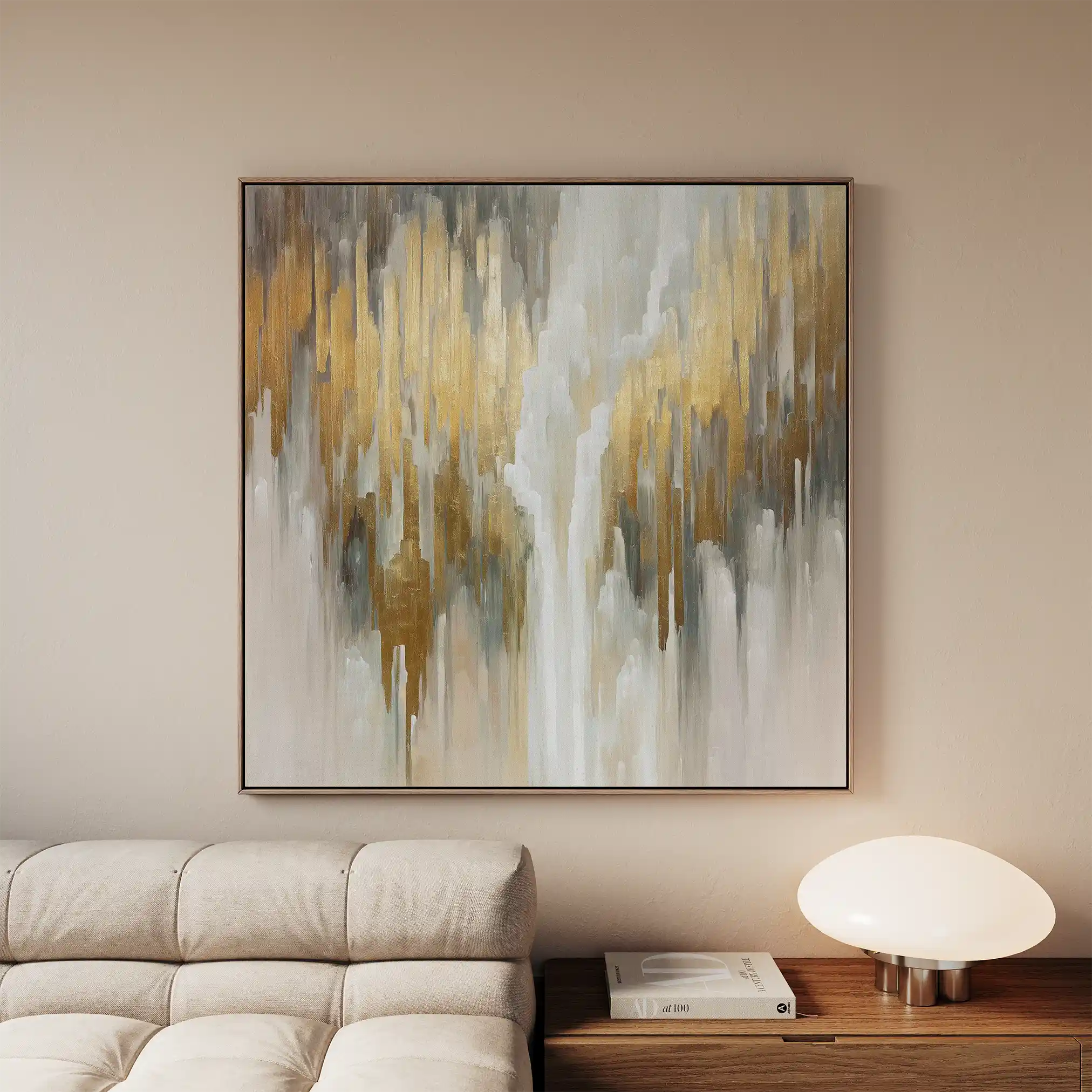 Abstract 1405 Canvas Art 60 x 60 cm / Stretched on hidden frame