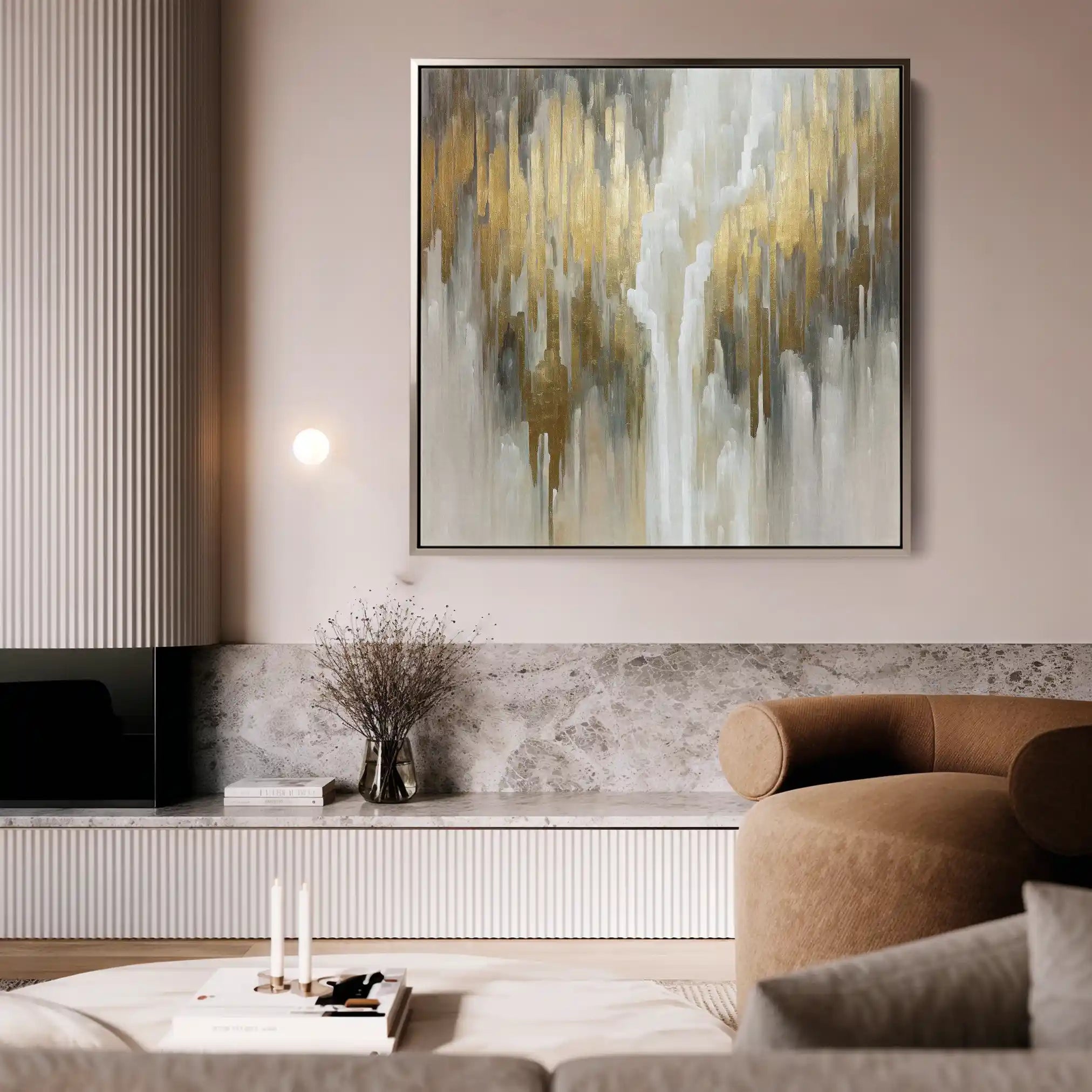 Abstract 1405 Canvas Art 60 x 60 cm / Stretched on hidden frame