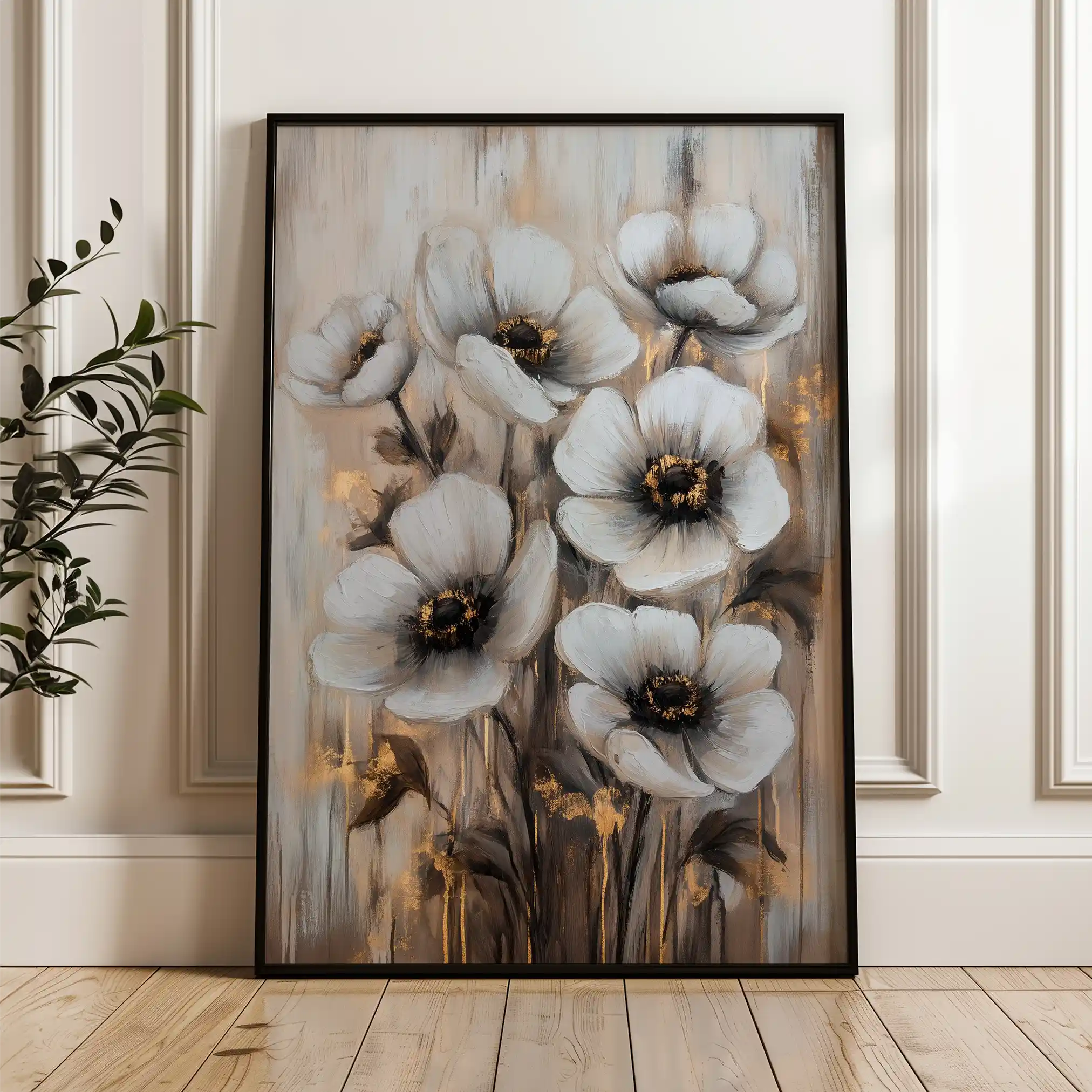 Floral Canvas Wall Art WAD1405-F 90 x 60 cm / Stretched on hidden frame