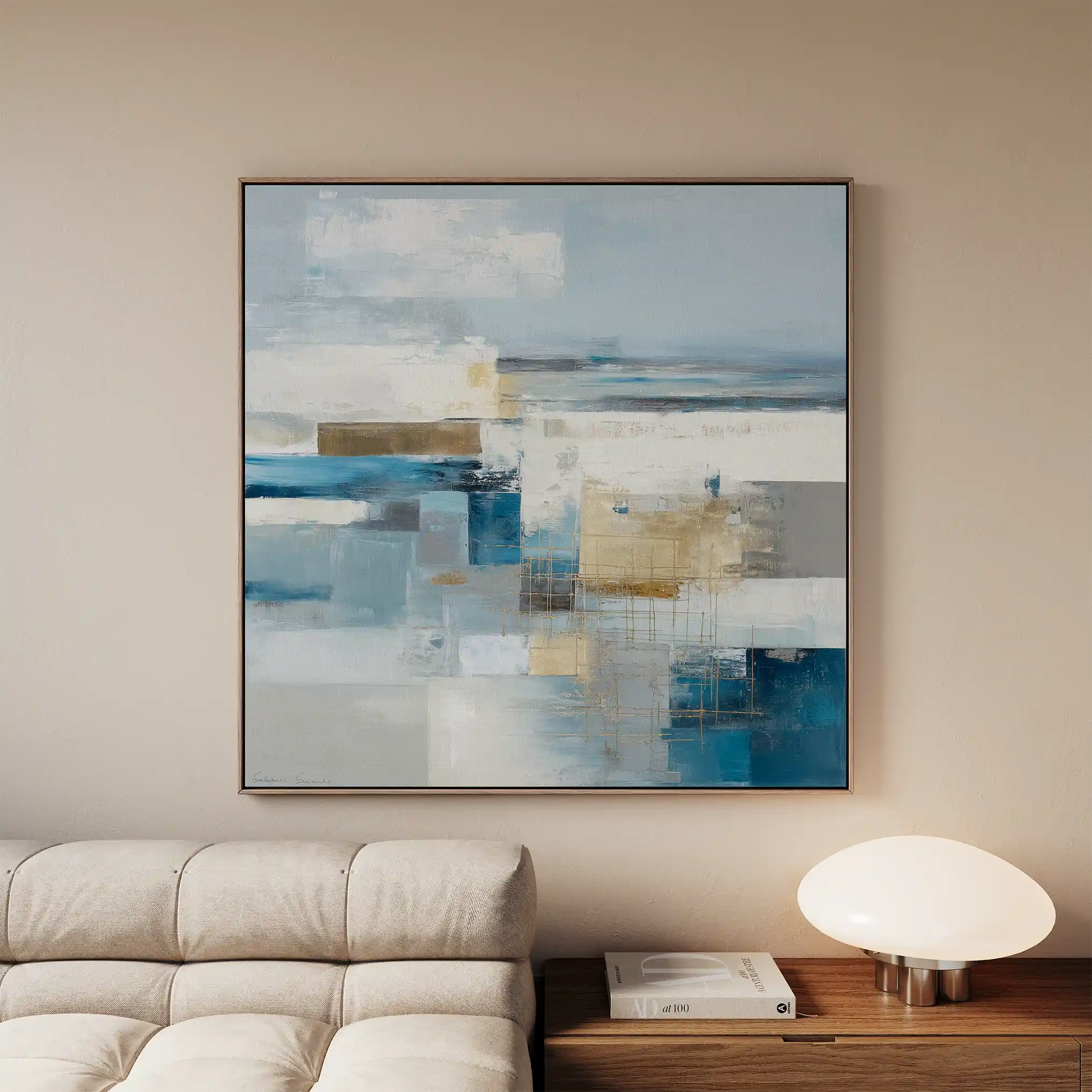 Abstract 1406 Canvas Art 60 x 60 cm / Stretched on hidden frame
