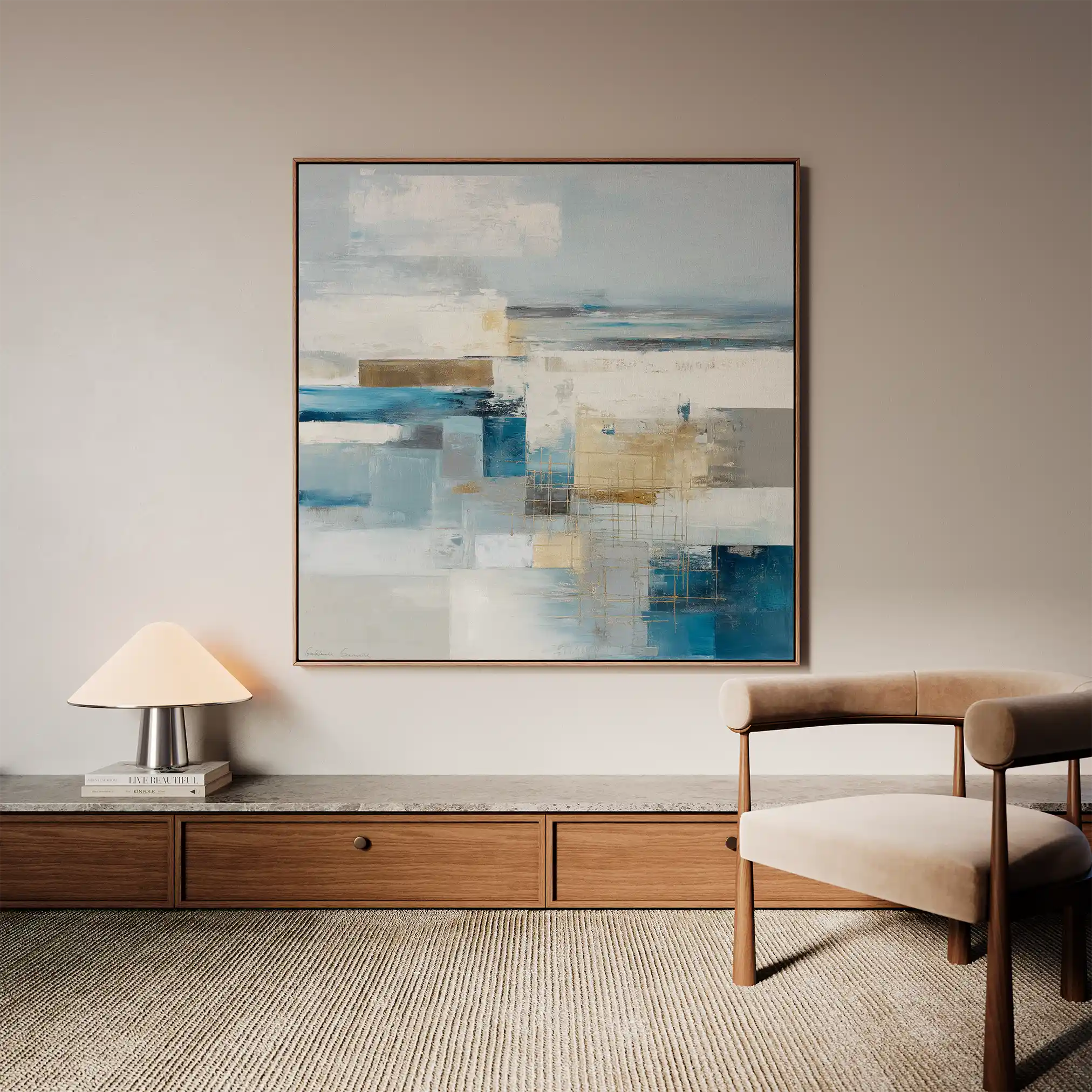 Abstract 1406 Canvas Art 60 x 60 cm / Stretched on hidden frame