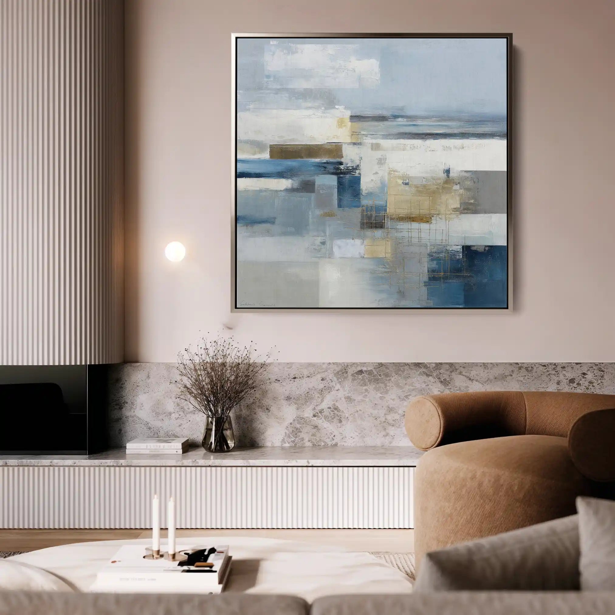 Abstract 1406 Canvas Art 60 x 60 cm / Stretched on hidden frame