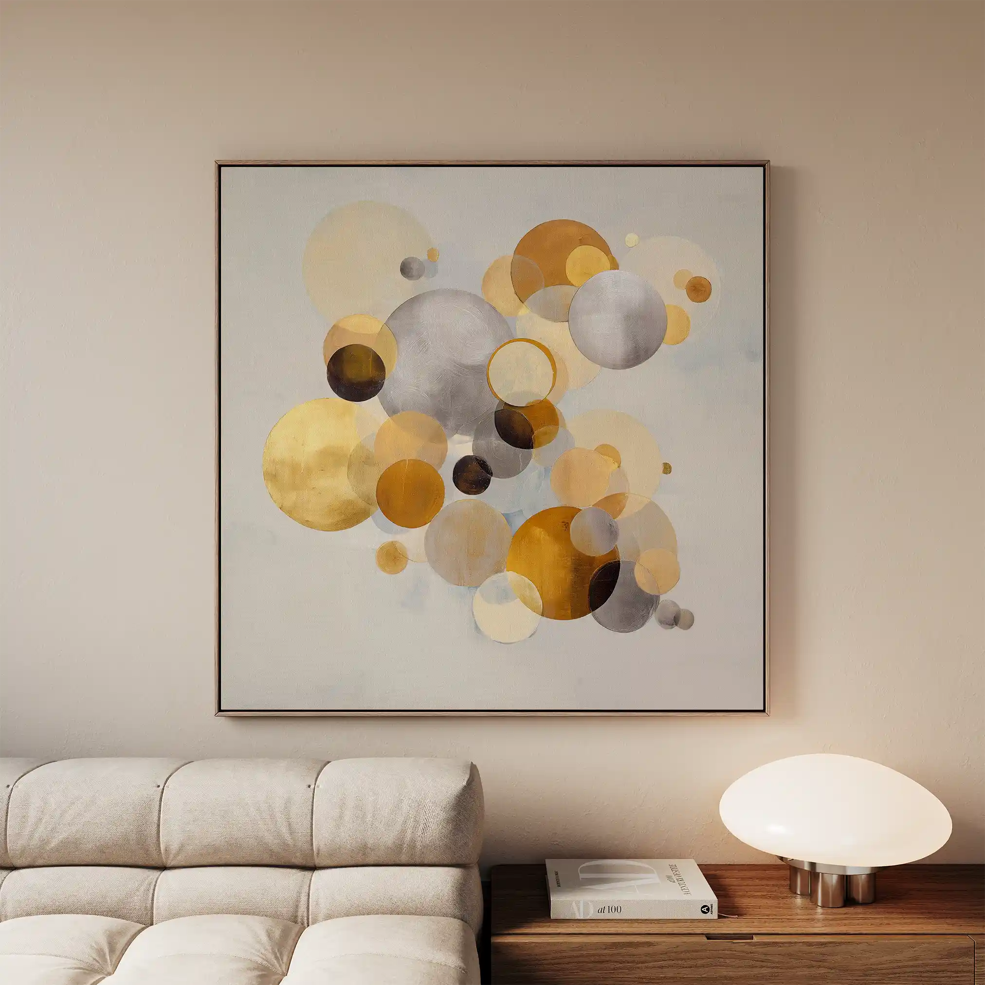 Abstract 1407 Canvas Art 60 x 60 cm / Stretched on hidden frame