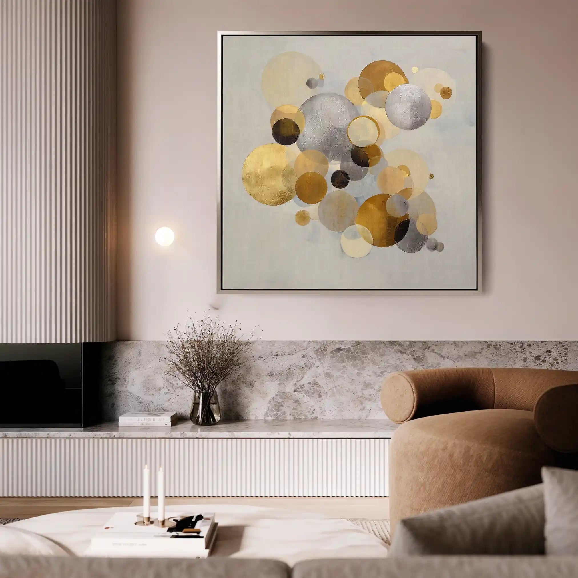 Abstract 1407 Canvas Art 60 x 60 cm / Stretched on hidden frame