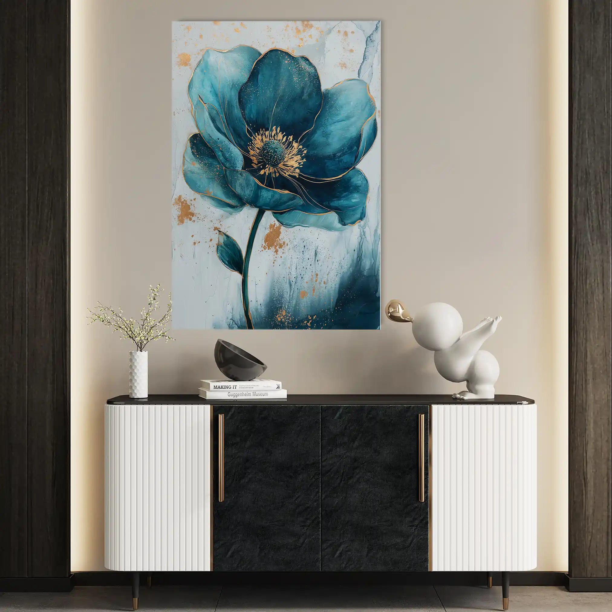 Floral Canvas Wall Art WAD1407-F 90 x 60 cm / Stretched on hidden frame