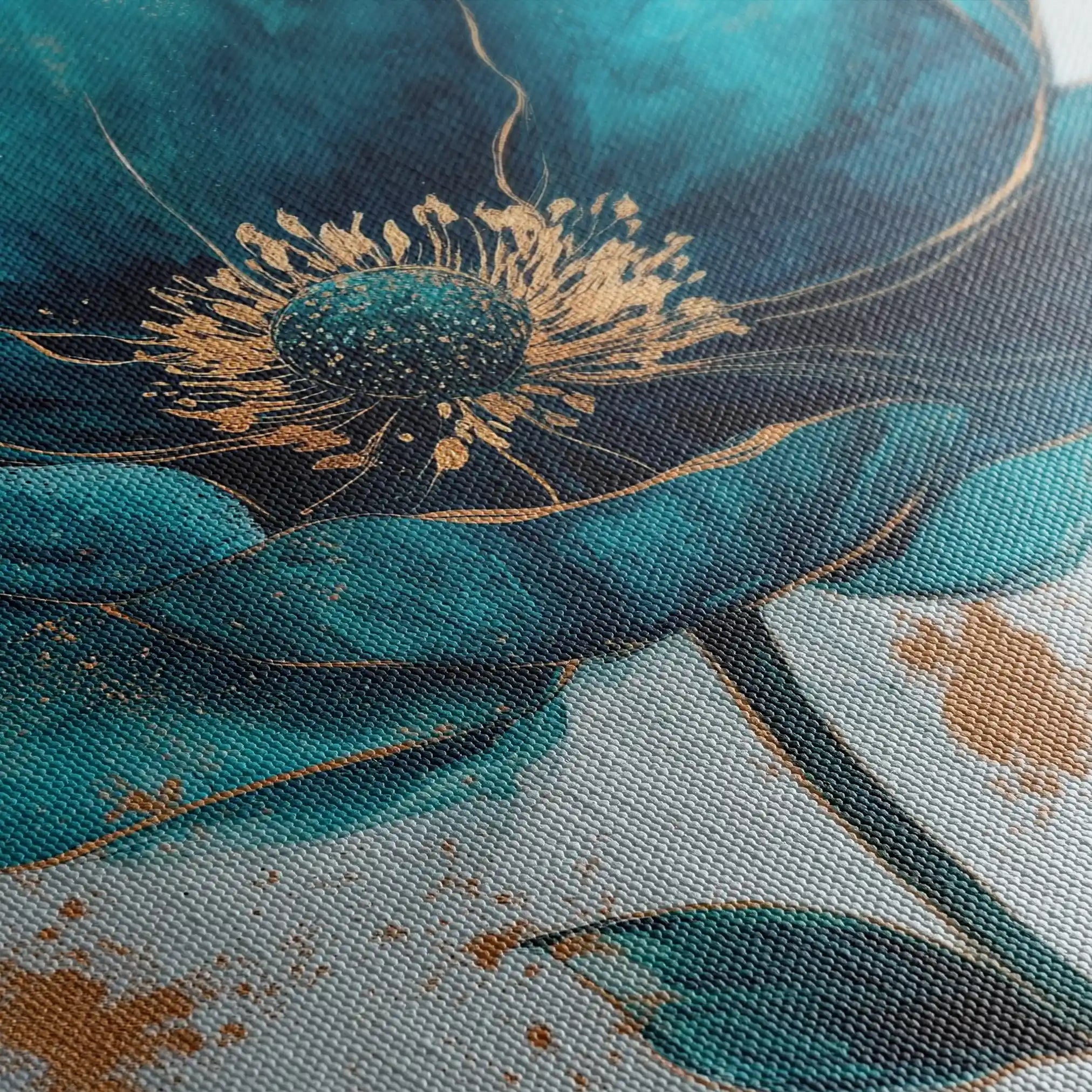 Floral Canvas Wall Art WAD1407-F 90 x 60 cm / Stretched on hidden frame