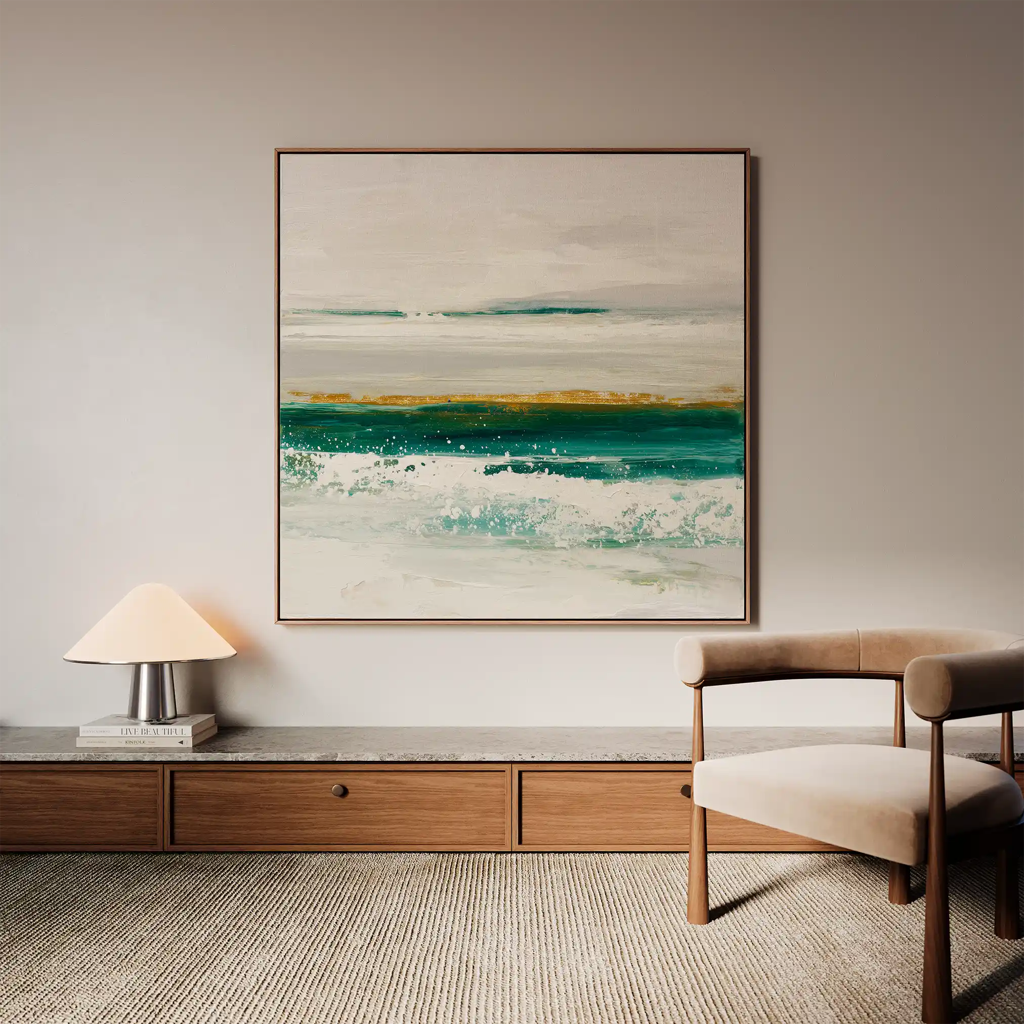 Abstract 1408 Canvas Art 60 x 60 cm / Stretched on hidden frame
