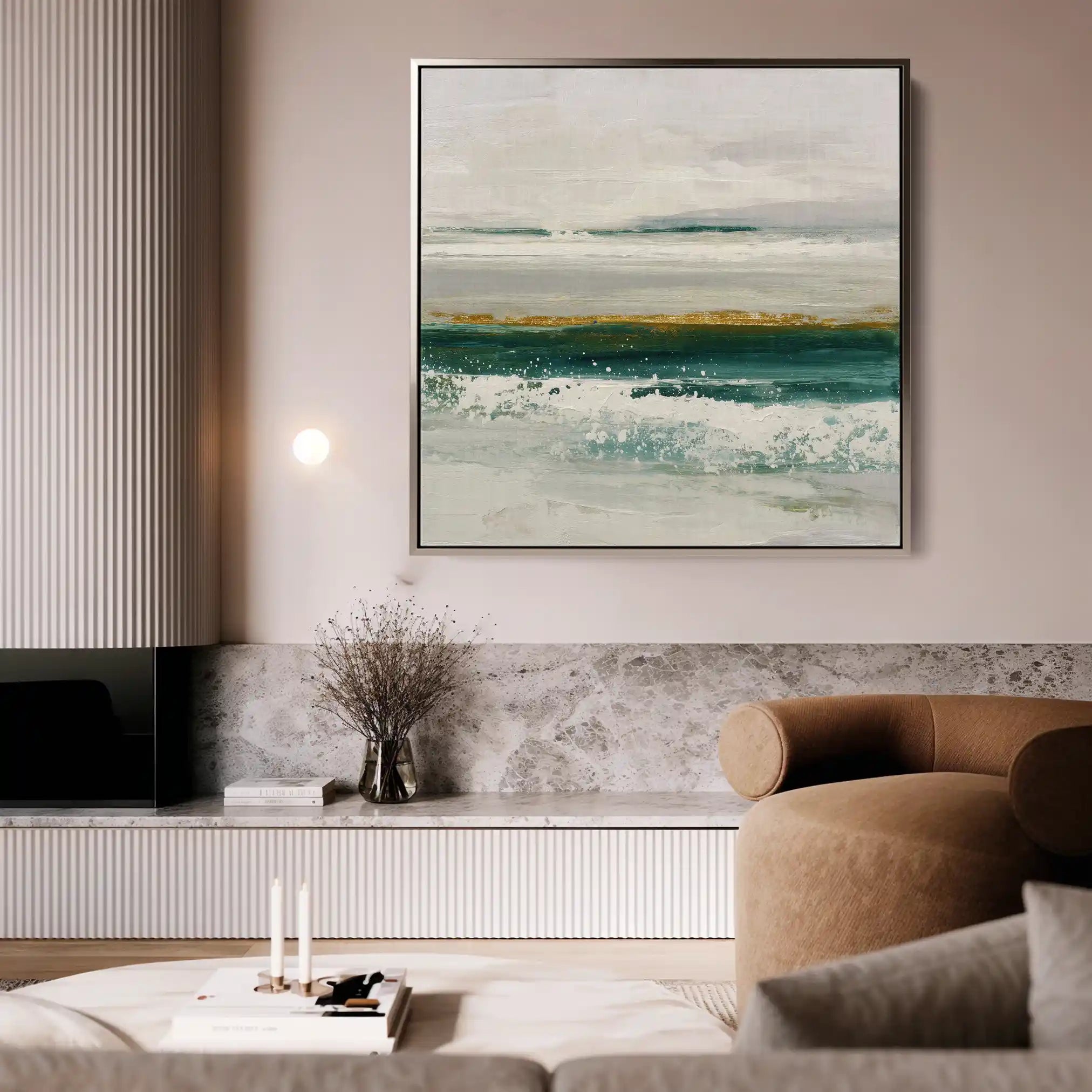 Abstract 1408 Canvas Art 60 x 60 cm / Stretched on hidden frame