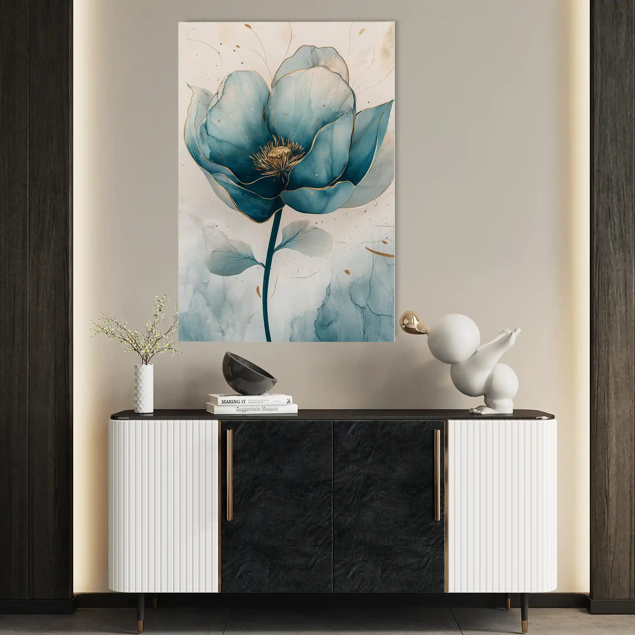 Floral Canvas Wall Art WAD1408-F 90 x 60 cm / Stretched on hidden frame