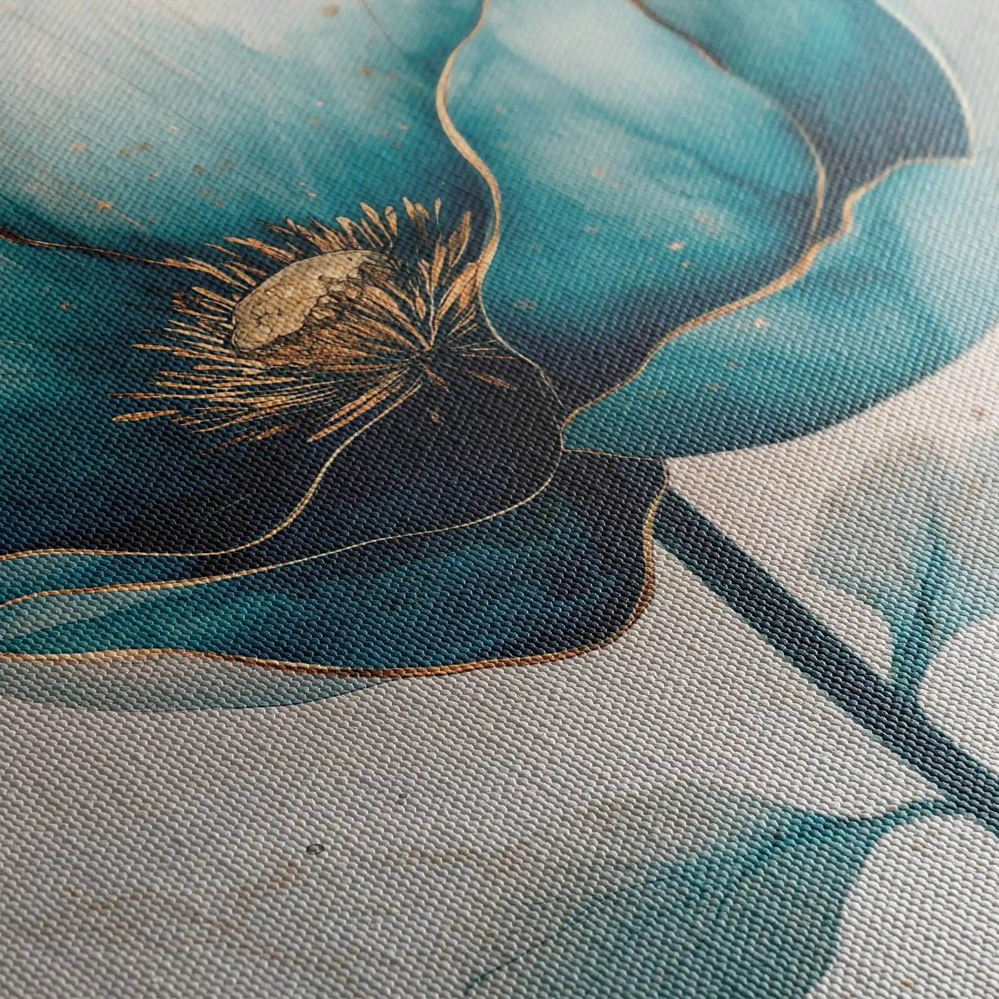 Floral Canvas Wall Art WAD1408-F 90 x 60 cm / Stretched on hidden frame