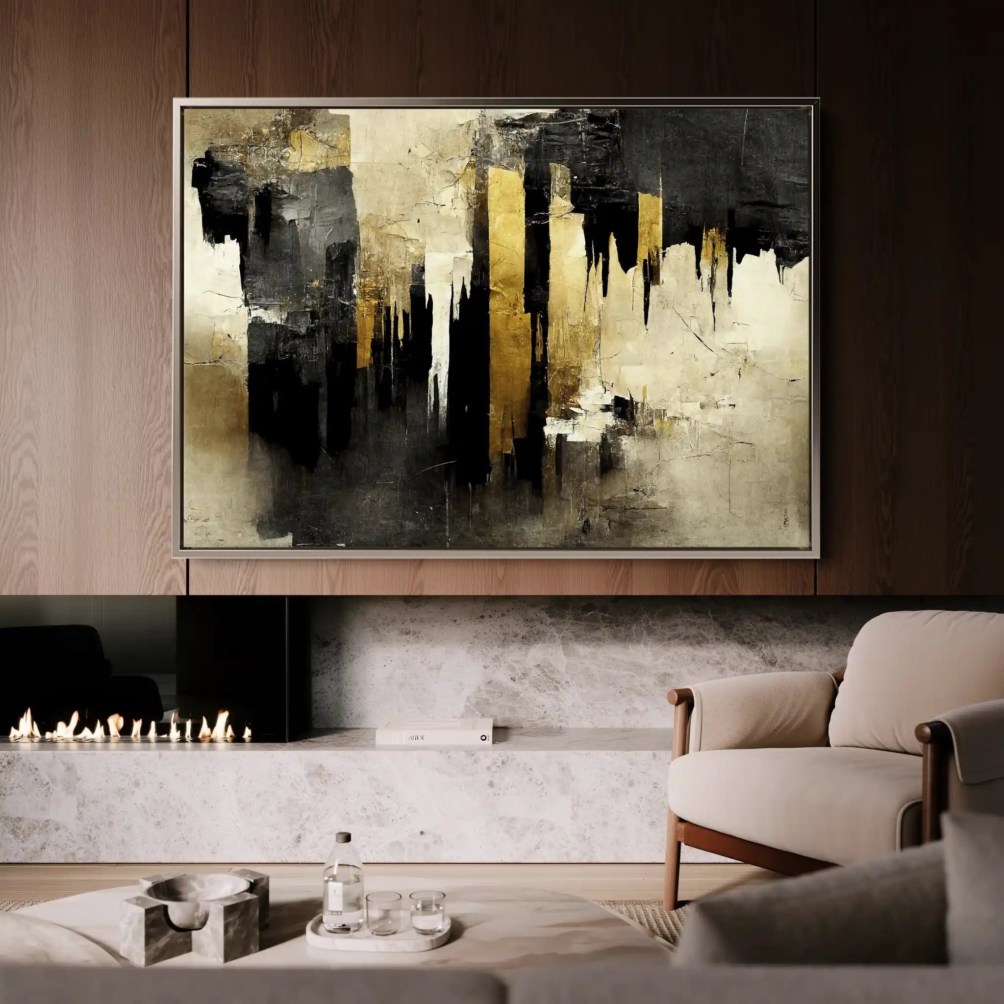 Abstract 141 Canvas Art 60 x 40 cm / Stretched on hidden frame
