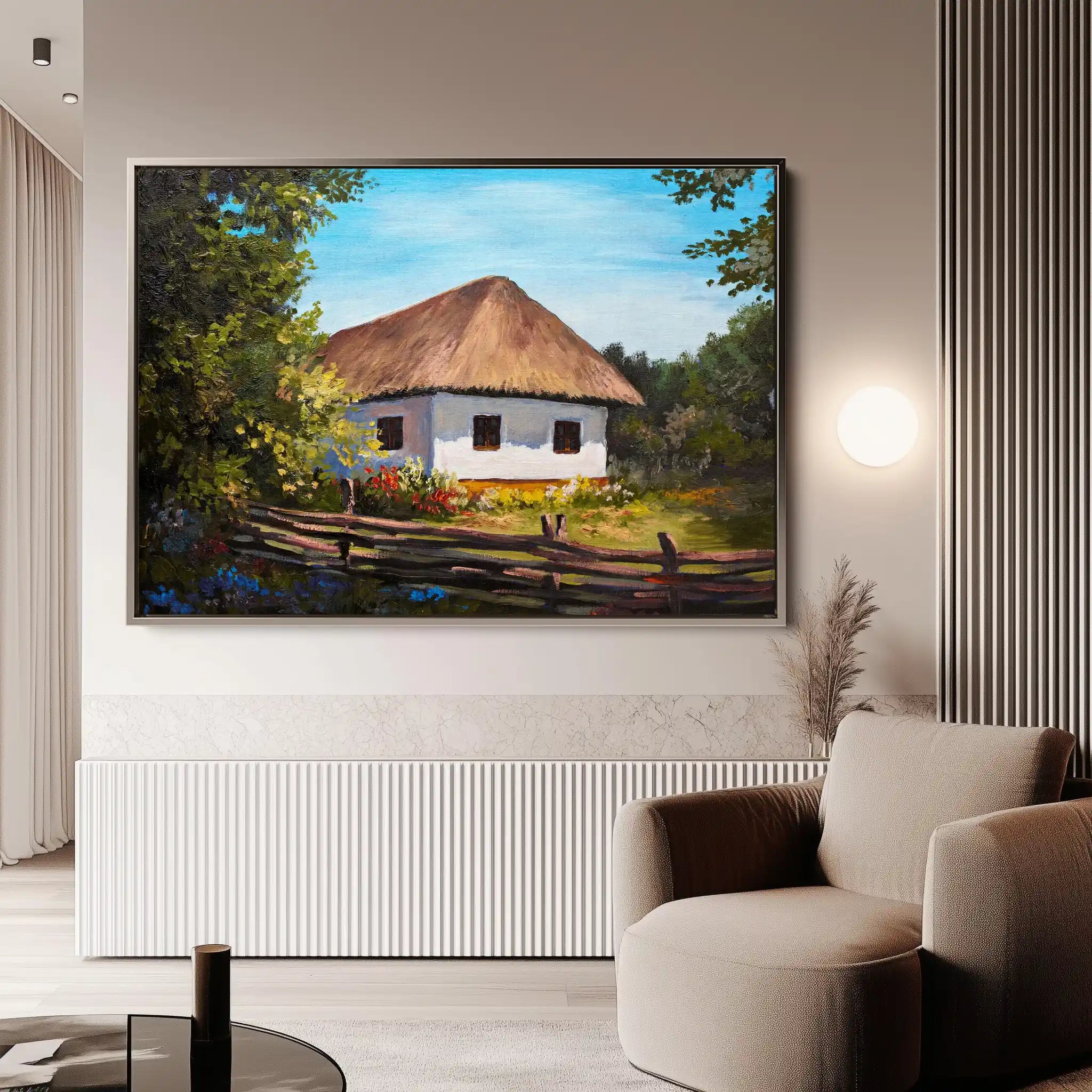Landscape 141 Canvas Art 90 x 60 cm / Stretched on hidden frame