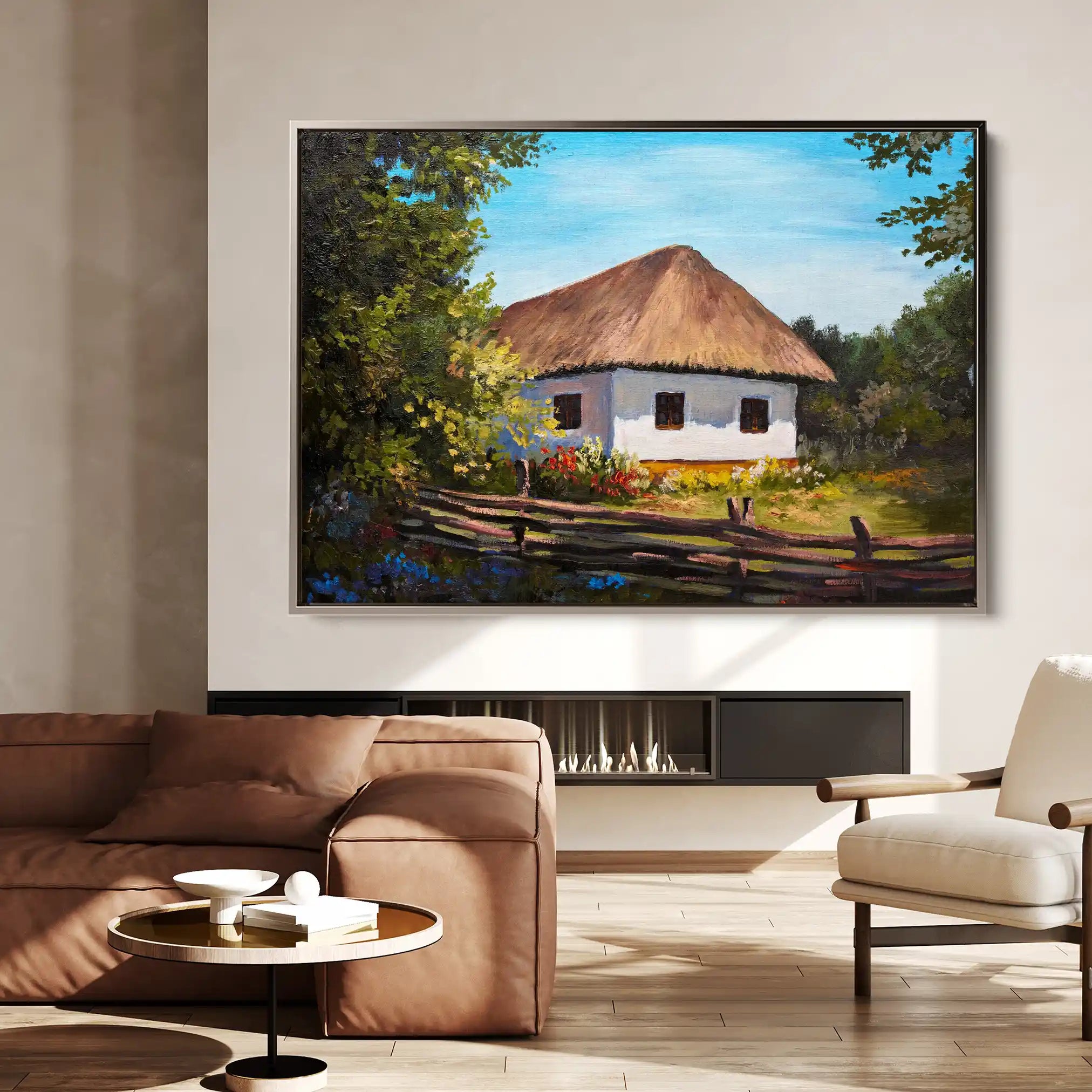 Landscape 141 Canvas Art 90 x 60 cm / Stretched on hidden frame