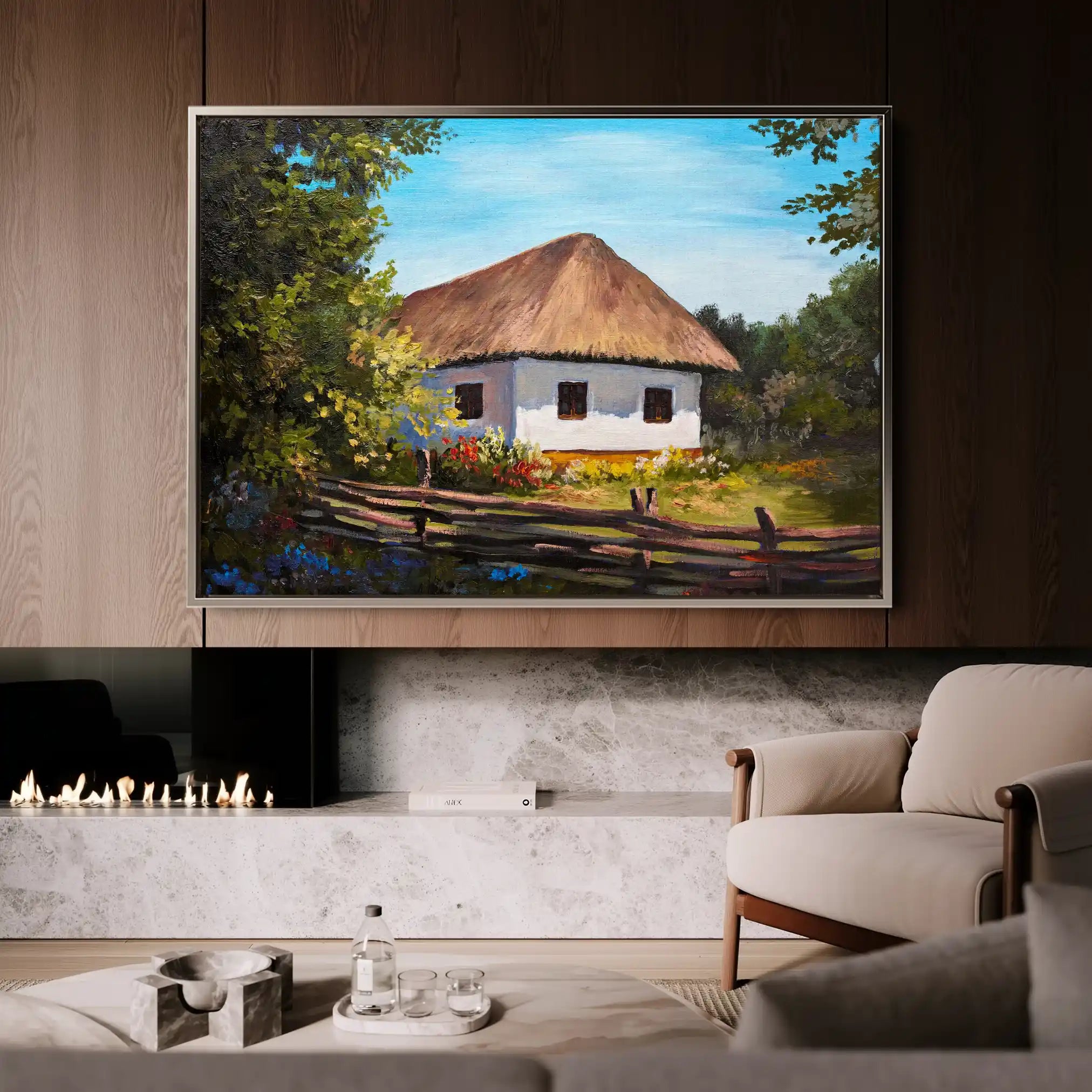 Landscape 141 Canvas Art 90 x 60 cm / Stretched on hidden frame