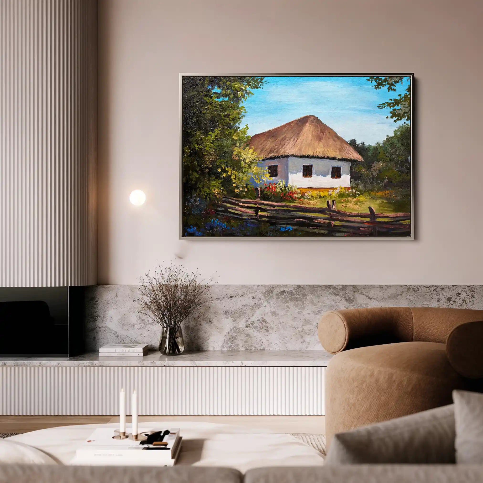 Landscape 141 Canvas Art 90 x 60 cm / Stretched on hidden frame