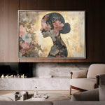 Portrait 141 Canvas Art 90 x 60 cm / Stretched on hidden frame