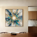Abstract 1410 Canvas Art 60 x 60 cm / Stretched on hidden frame