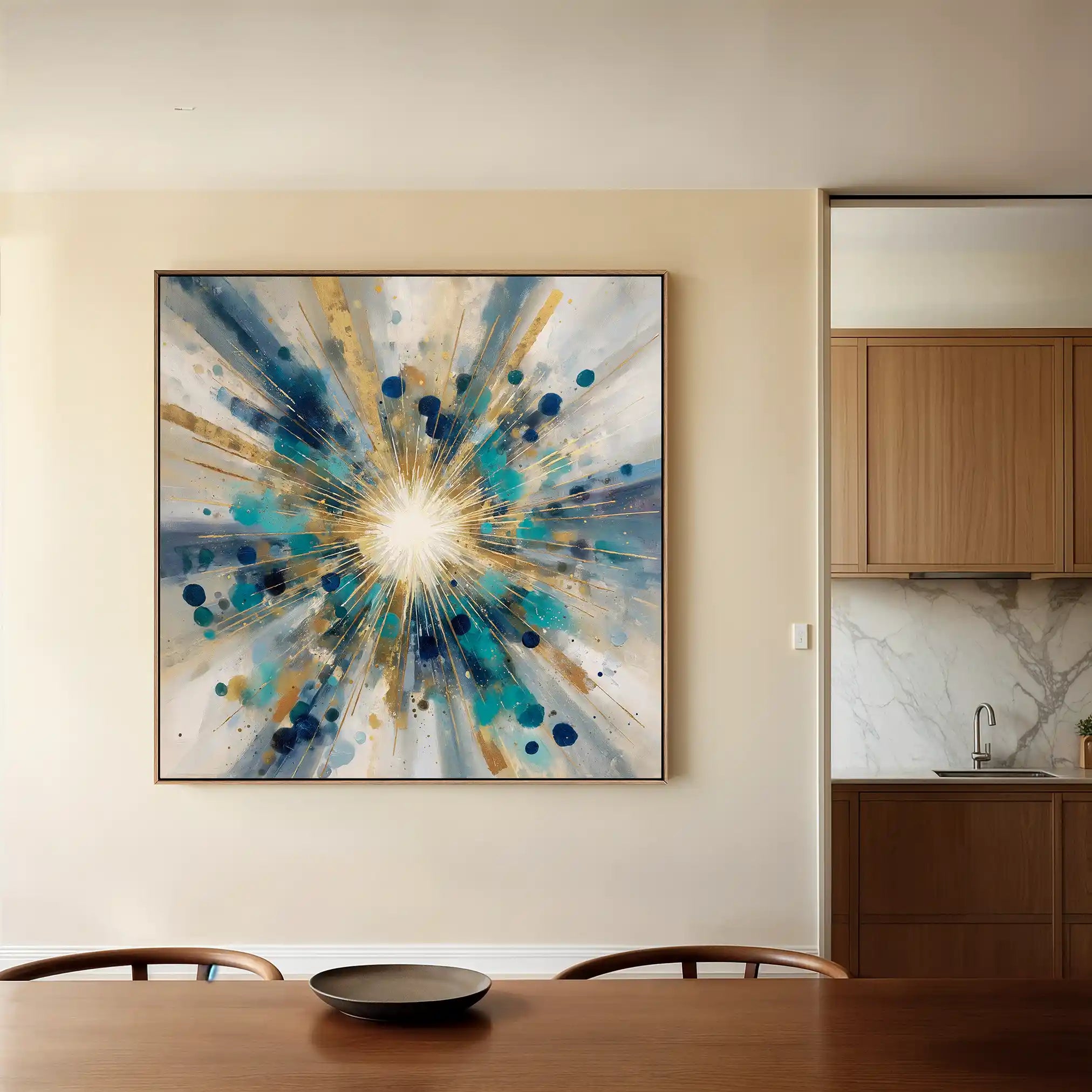 Abstract 1410 Canvas Art 60 x 60 cm / Stretched on hidden frame