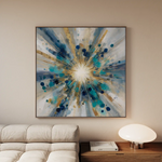 Abstract 1410 Canvas Art 60 x 60 cm / Stretched on hidden frame