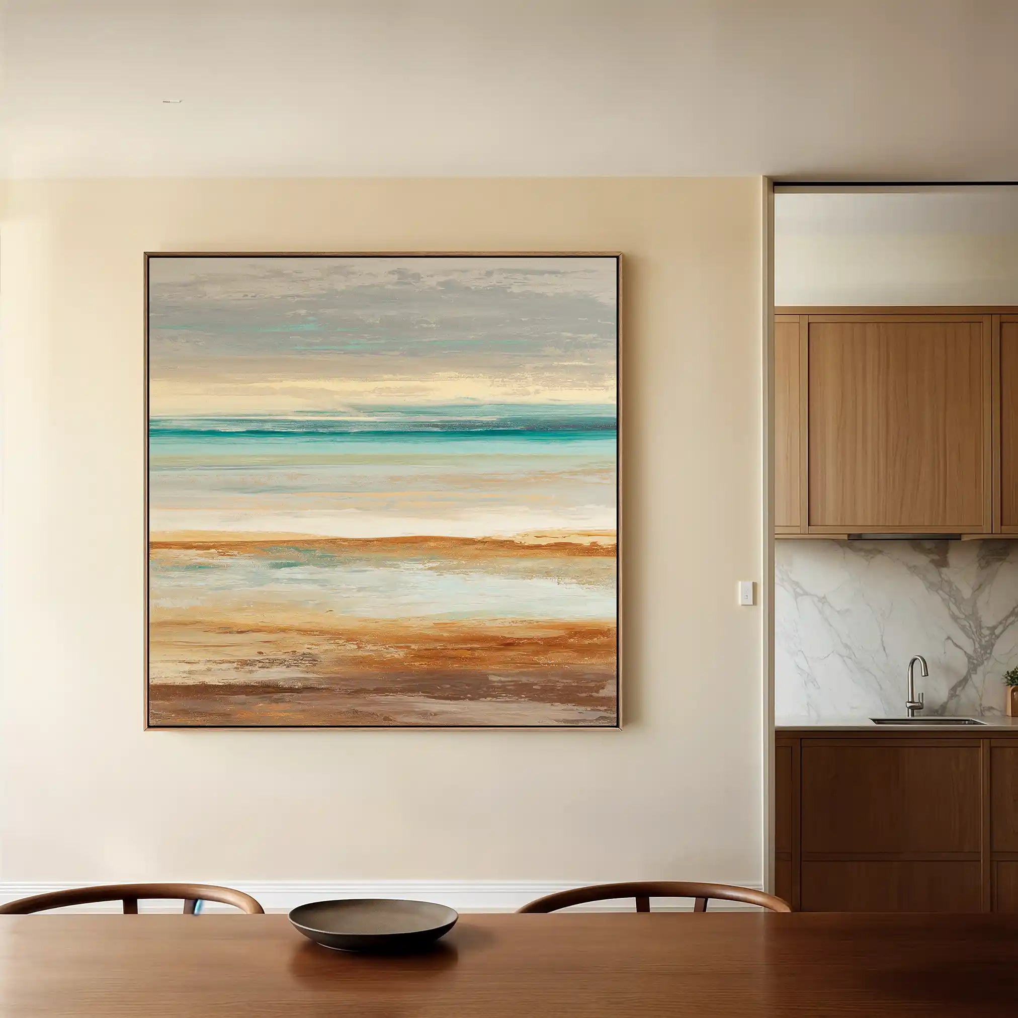 Abstract 1411 Canvas Art 60 x 60 cm / Stretched on hidden frame
