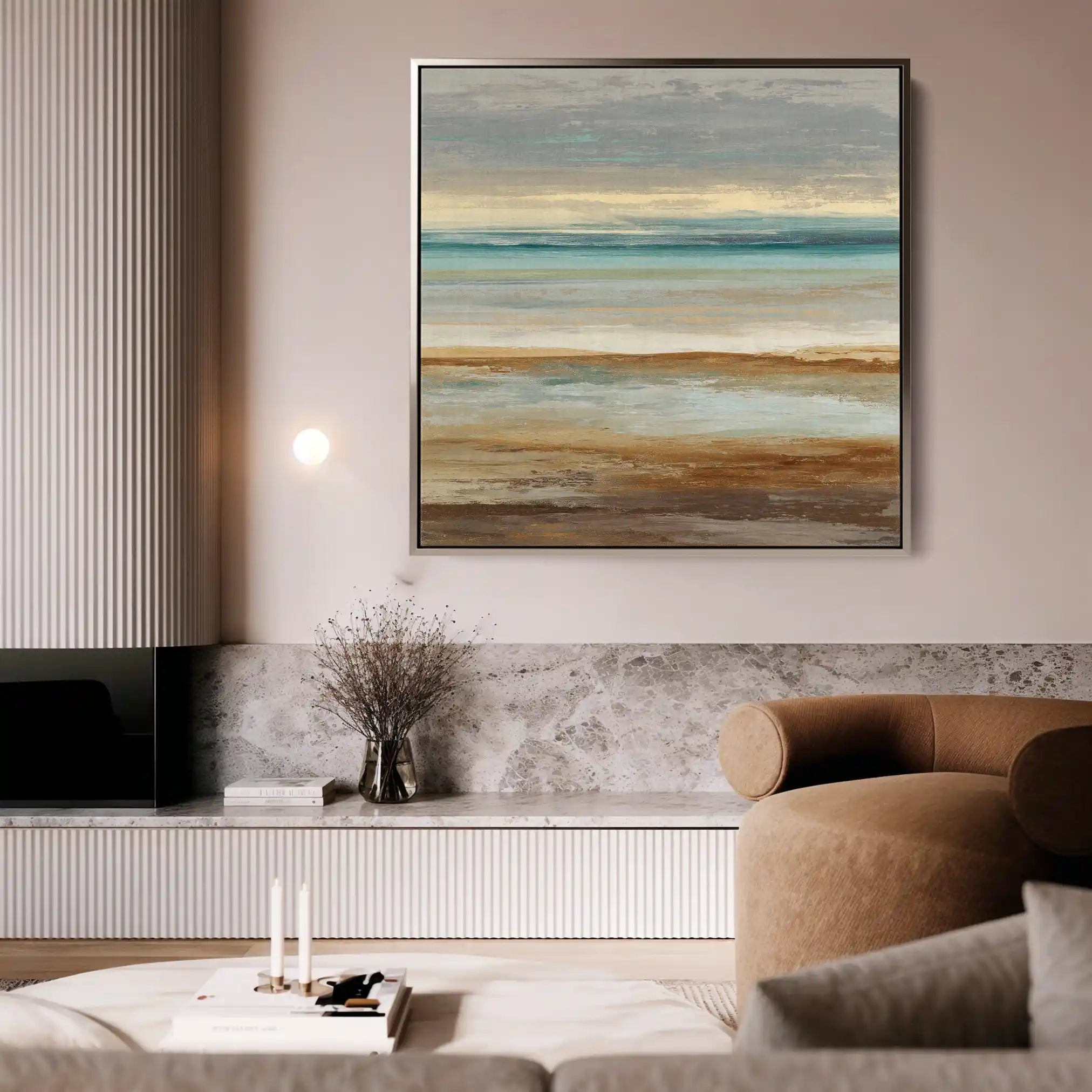 Abstract 1411 Canvas Art 60 x 60 cm / Stretched on hidden frame