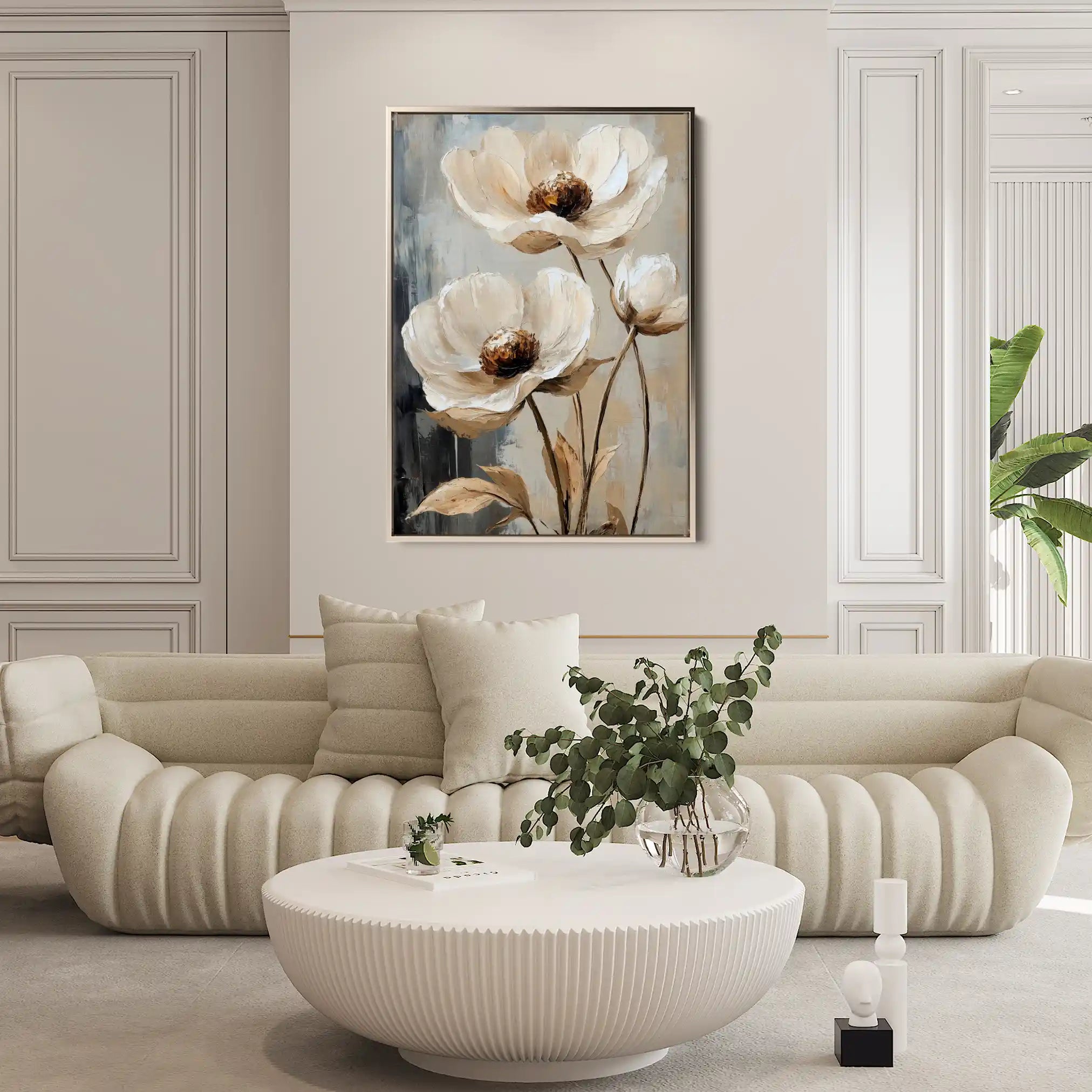 Floral Canvas Wall Art WAD1412-F 90 x 60 cm / Stretched on hidden frame
