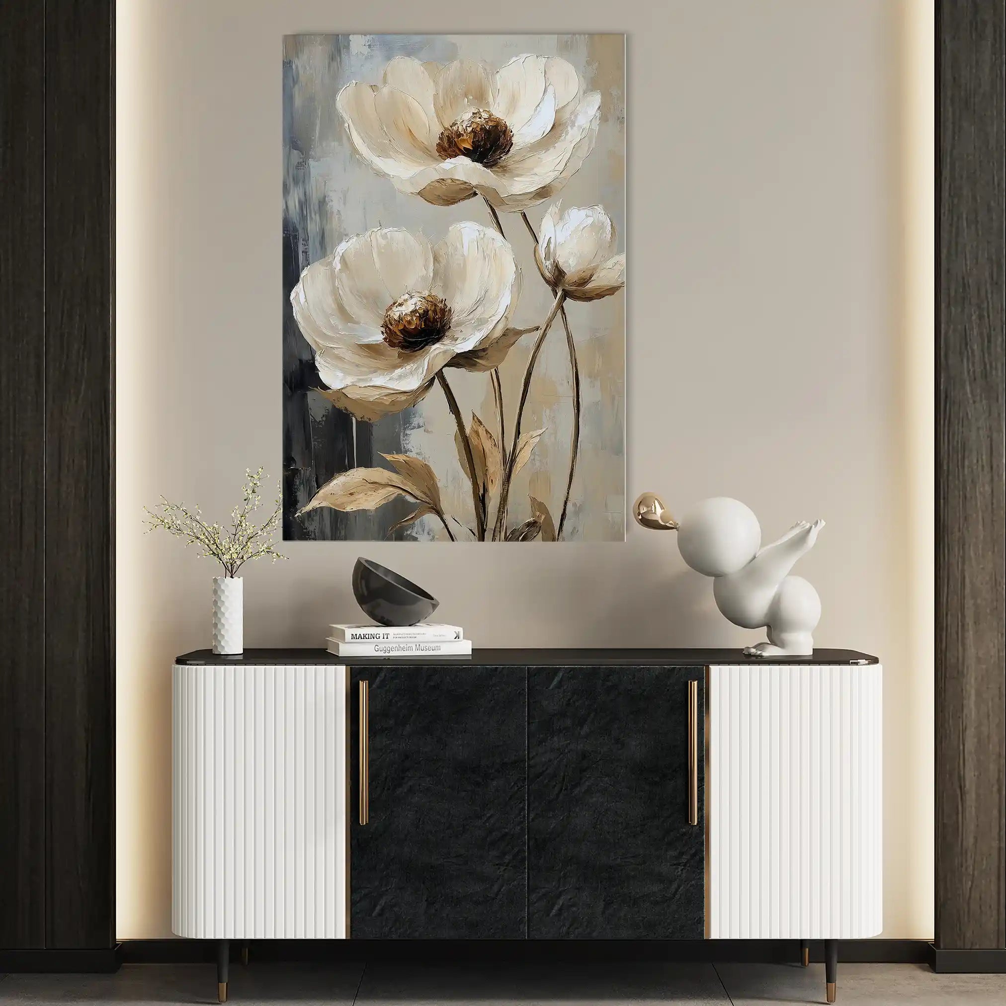 Floral Canvas Wall Art WAD1412-F 90 x 60 cm / Stretched on hidden frame