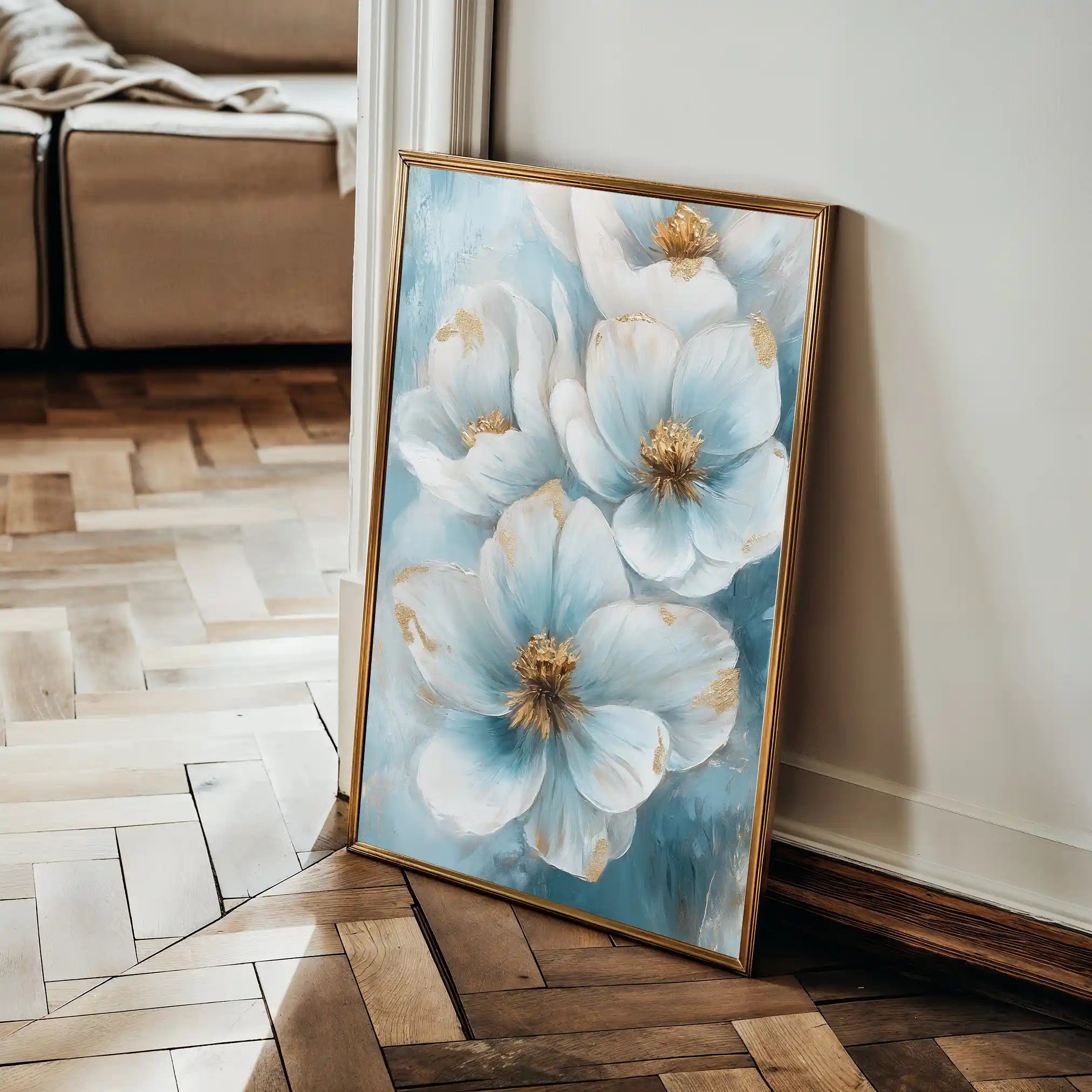 Floral Canvas Wall Art WAD1413-F 90 x 60 cm / Stretched on hidden frame