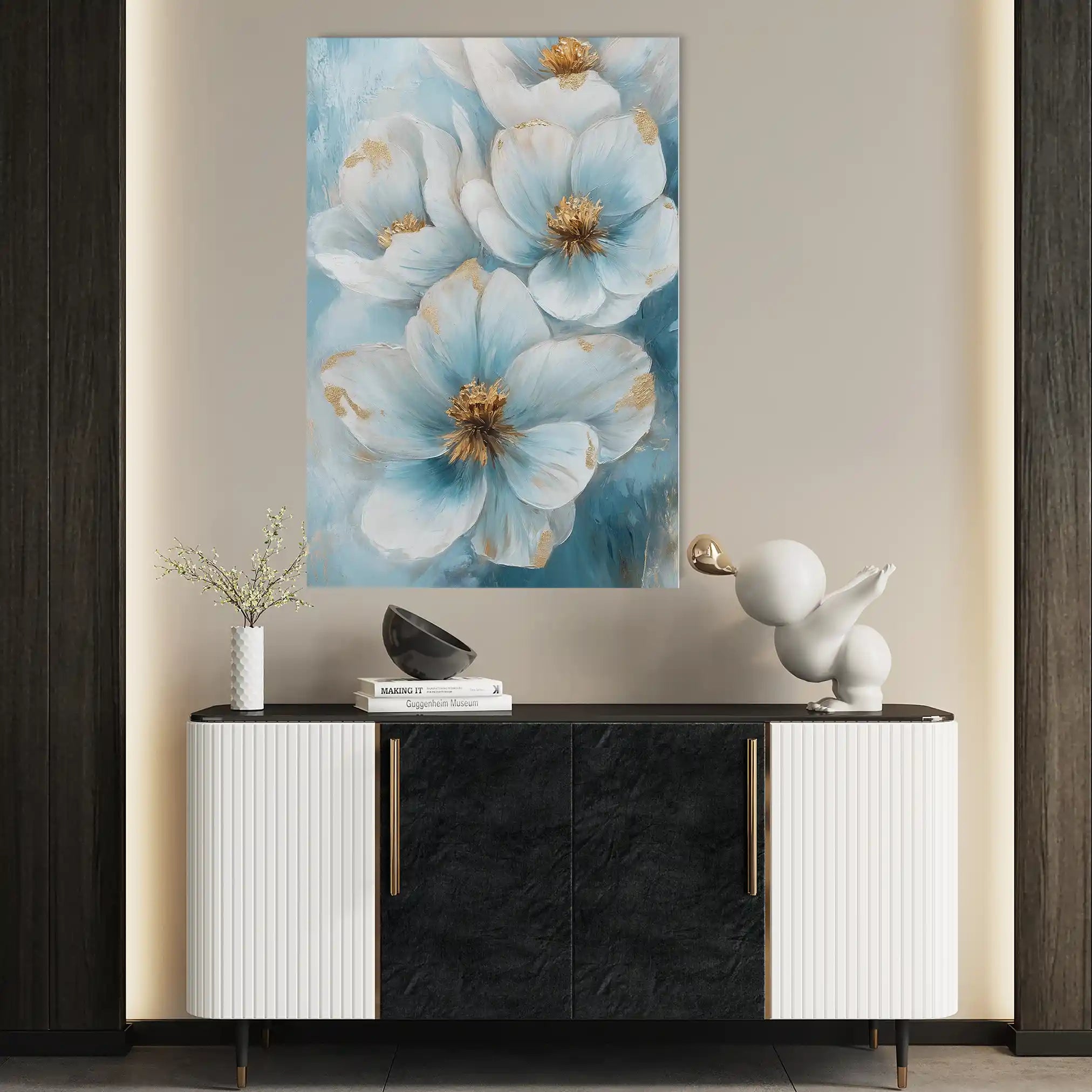 Floral Canvas Wall Art WAD1413-F 90 x 60 cm / Stretched on hidden frame