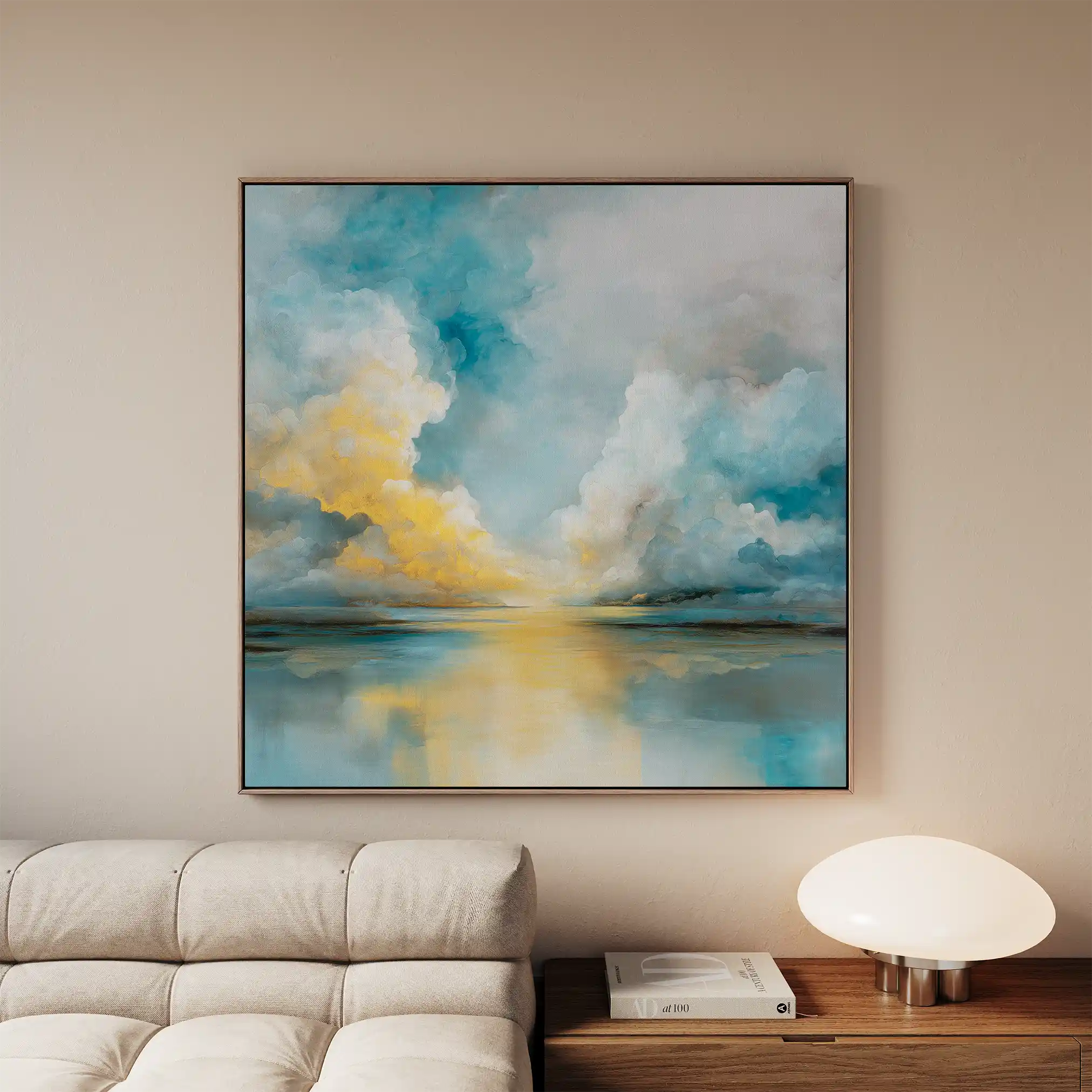 Abstract 1414 Canvas Art 60 x 60 cm / Stretched on hidden frame