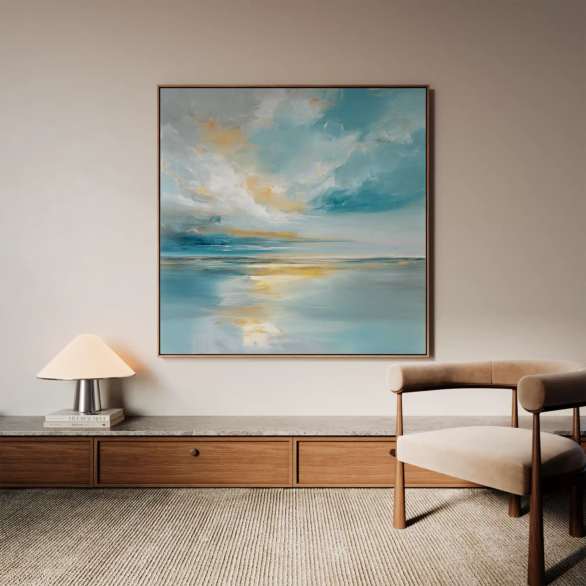 Abstract 1415 Canvas Art 60 x 60 cm / Stretched on hidden frame