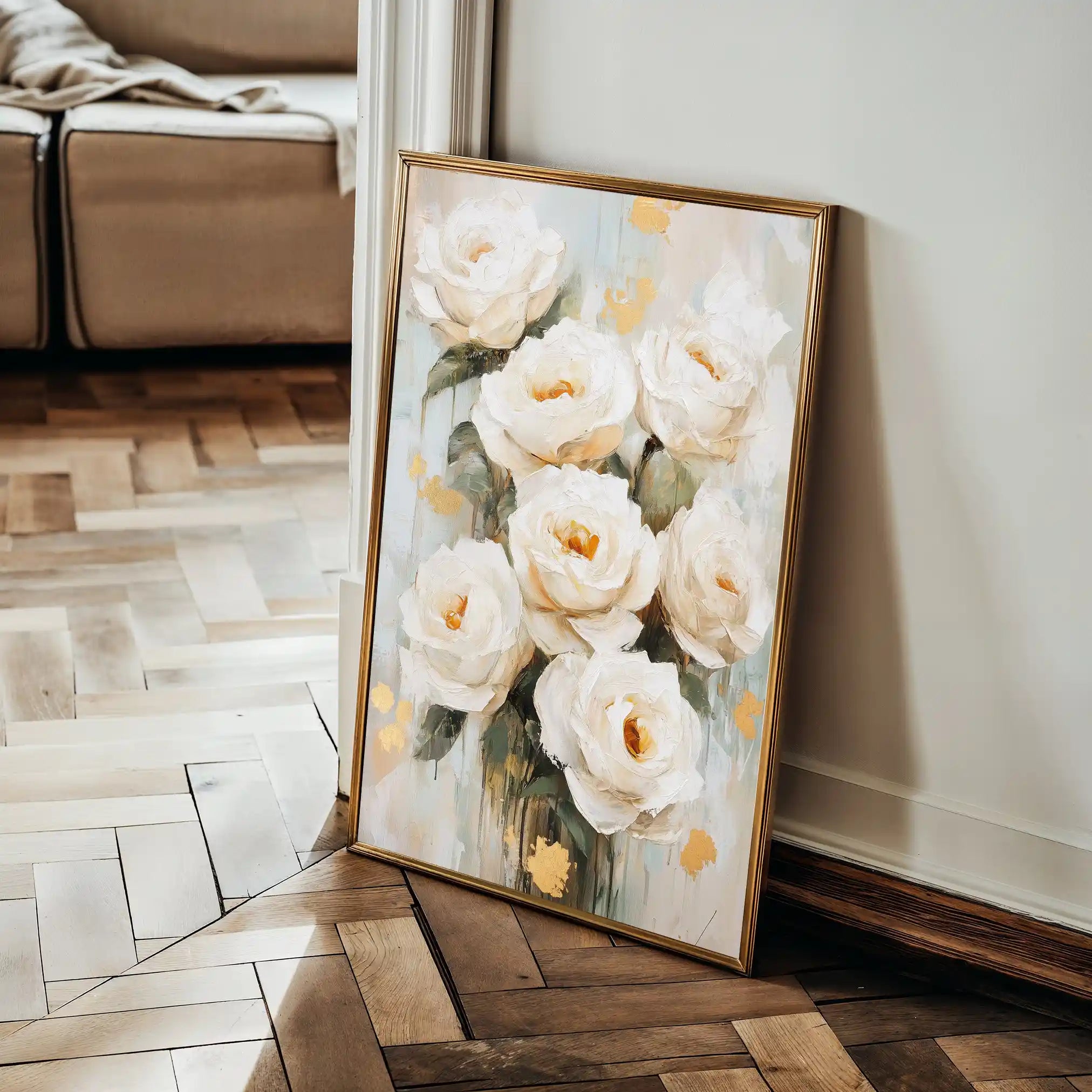 Floral Canvas Wall Art WAD1415-F 90 x 60 cm / Stretched on hidden frame