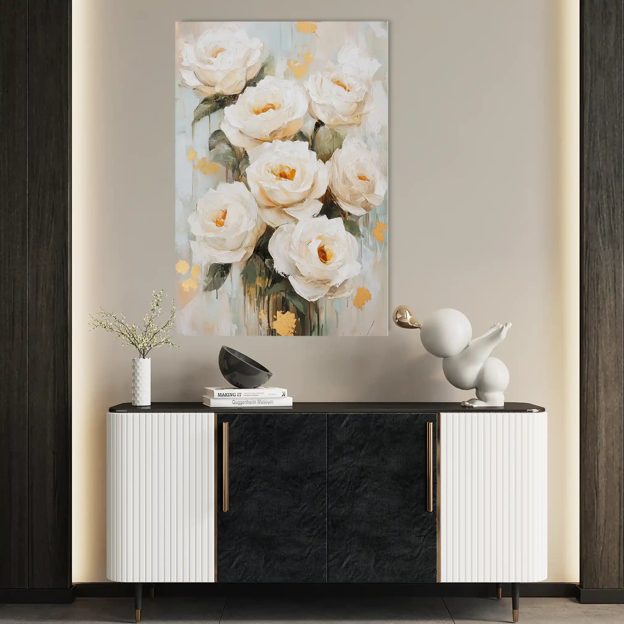 Floral Canvas Wall Art WAD1415-F 90 x 60 cm / Stretched on hidden frame