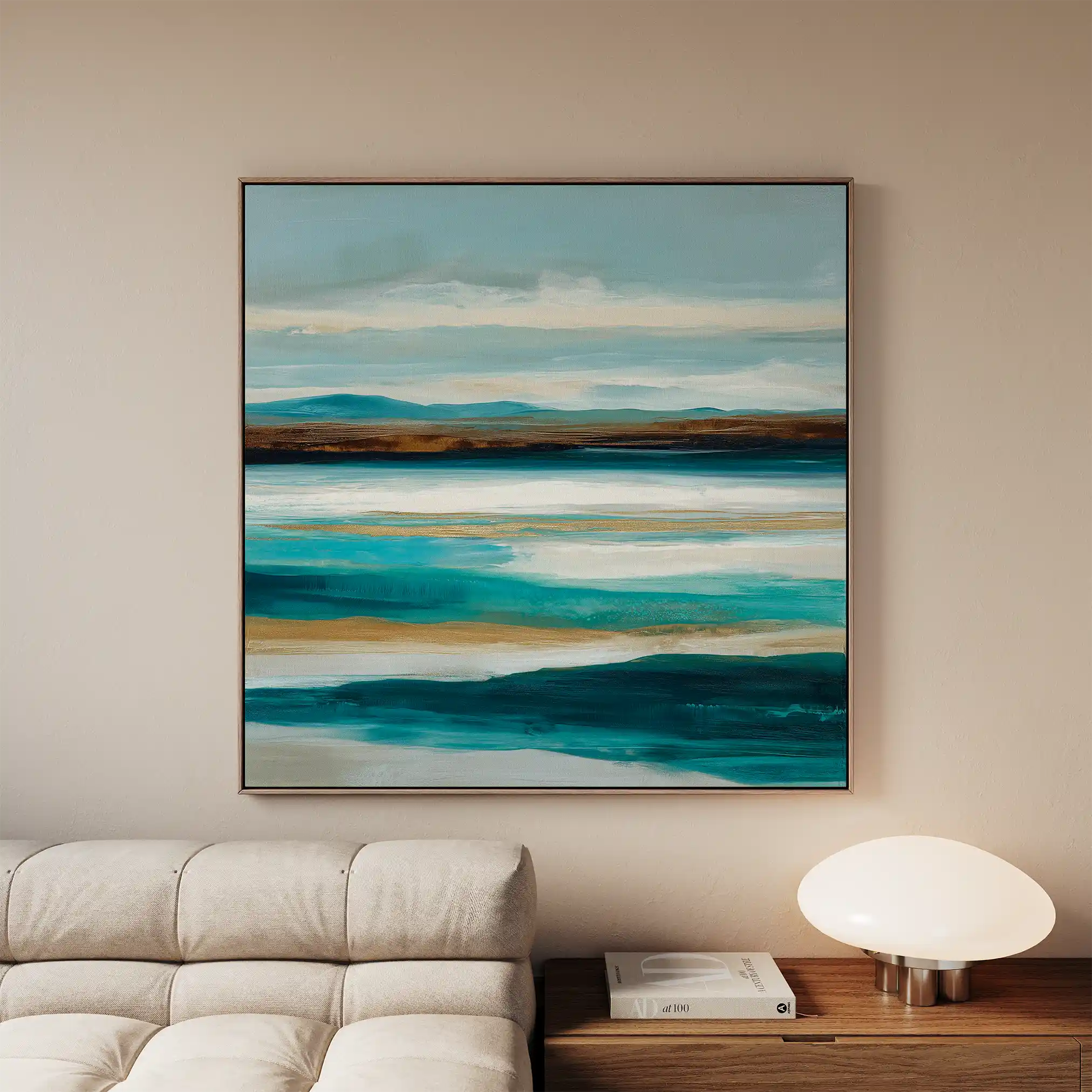 Abstract 1416 Canvas Art 60 x 60 cm / Stretched on hidden frame