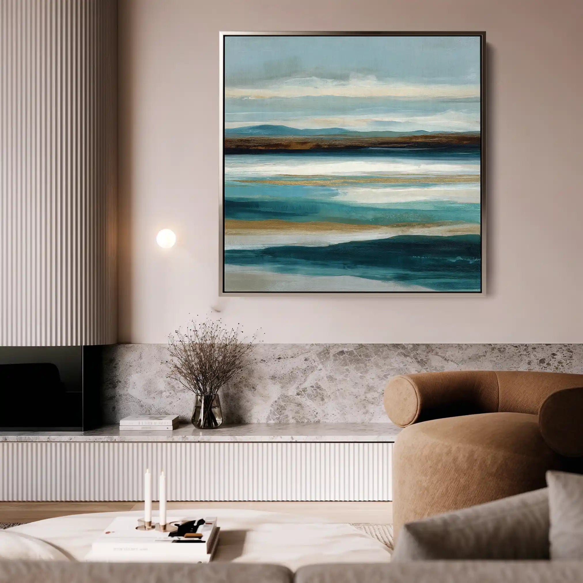 Abstract 1416 Canvas Art 60 x 60 cm / Stretched on hidden frame