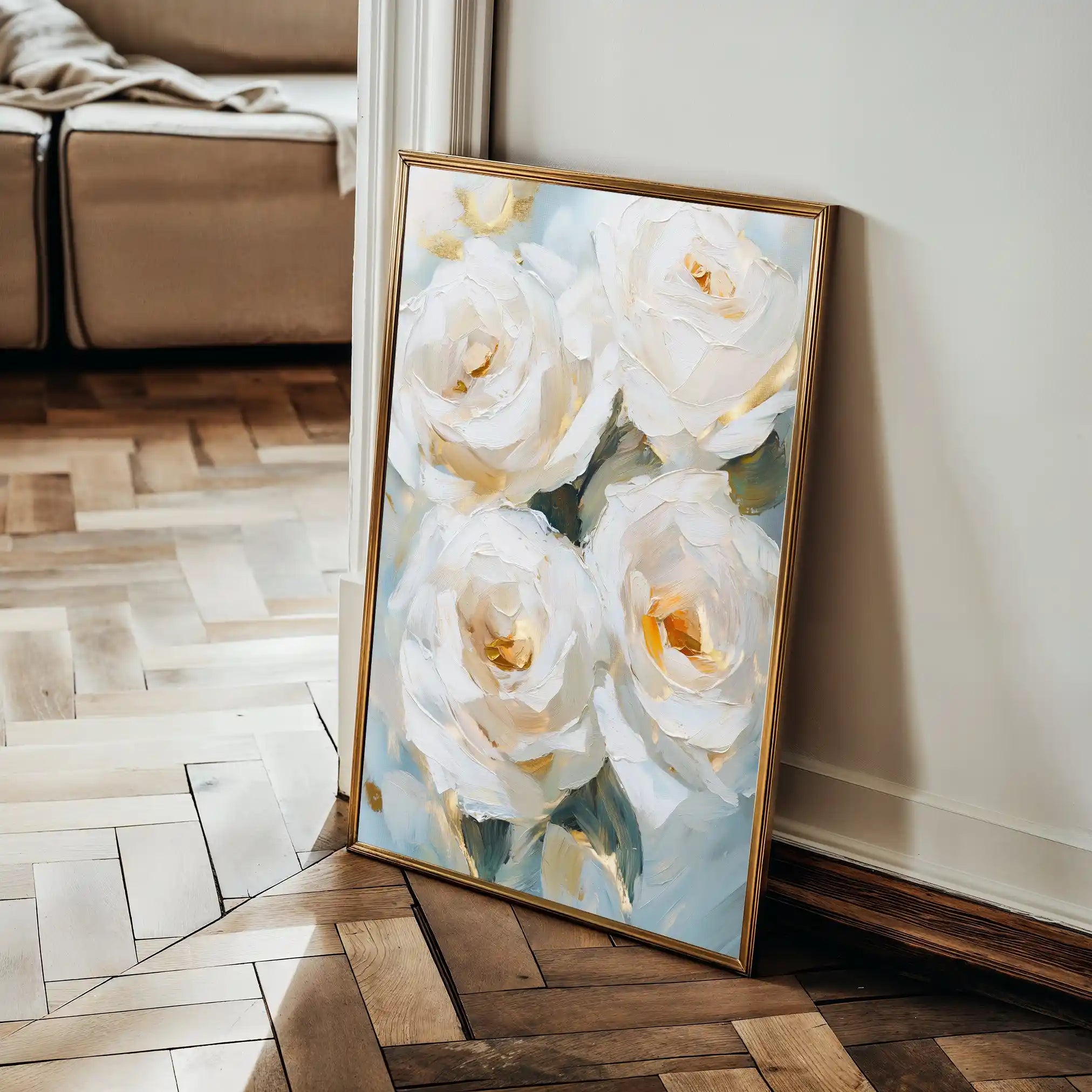 Floral Canvas Wall Art WAD1416-F 90 x 60 cm / Stretched on hidden frame