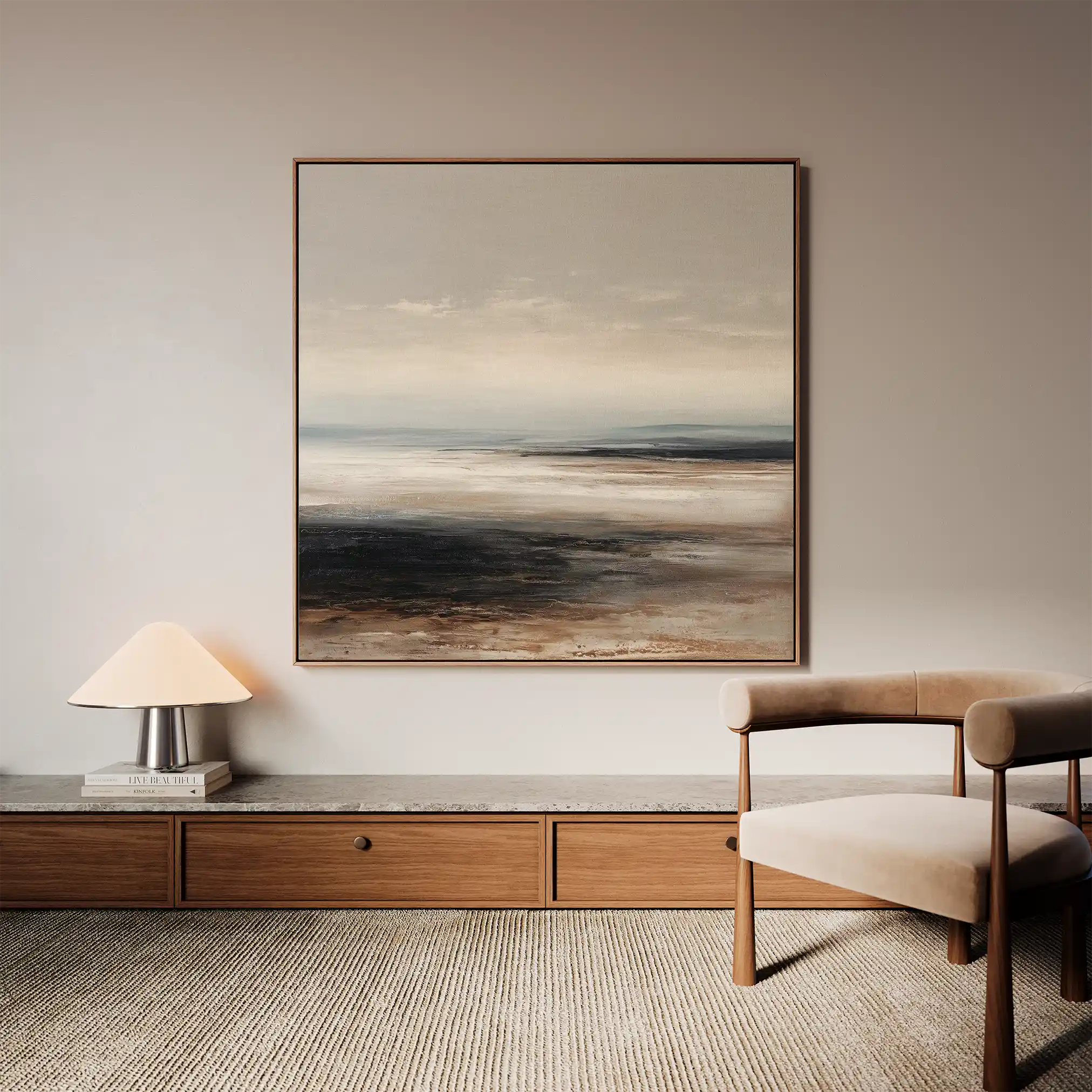 Abstract 1417 Canvas Art 60 x 60 cm / Stretched on hidden frame