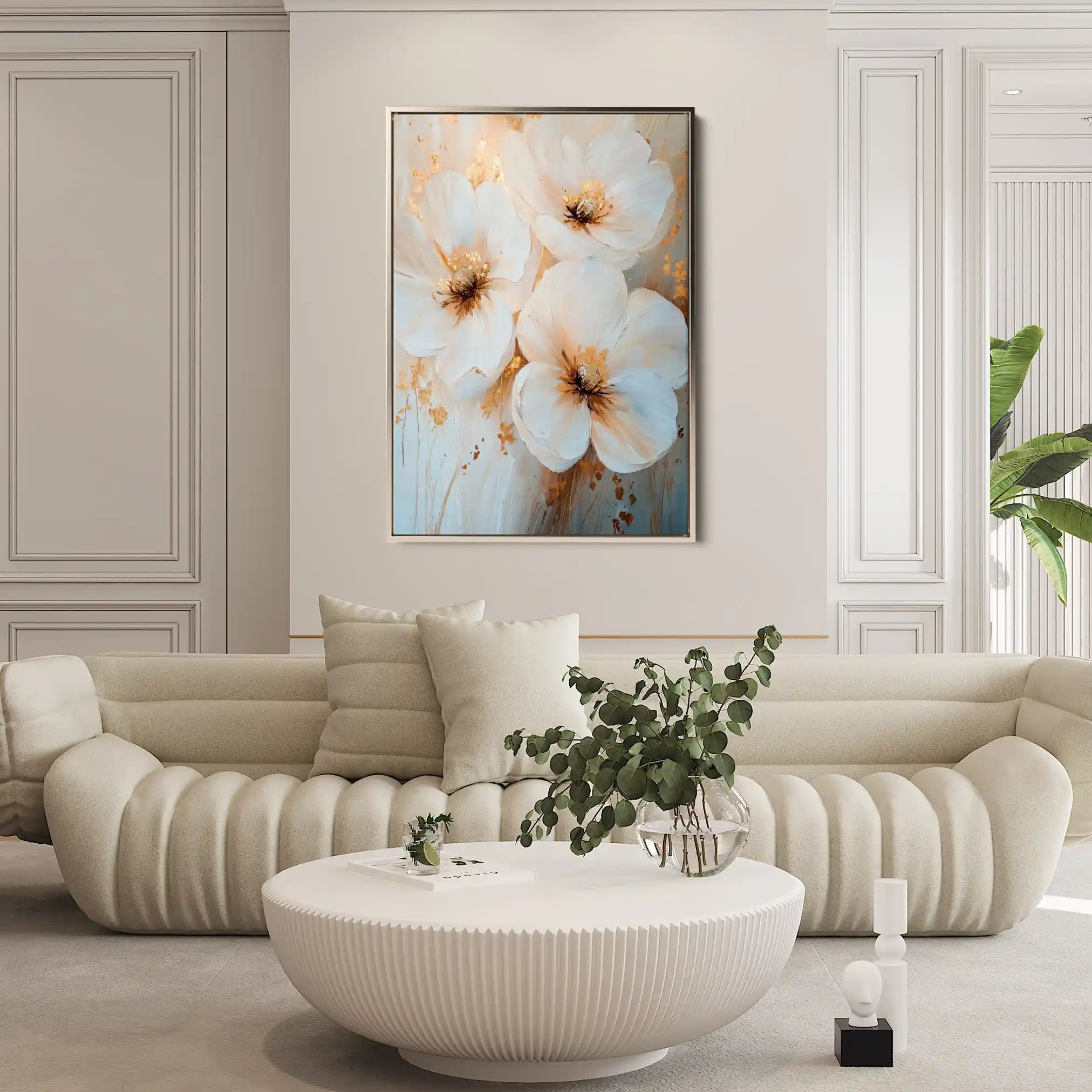 Floral Canvas Wall Art WAD1417-F 90 x 60 cm / Stretched on hidden frame
