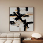 Abstract 1418 Canvas Art 60 x 60 cm / Stretched on hidden frame