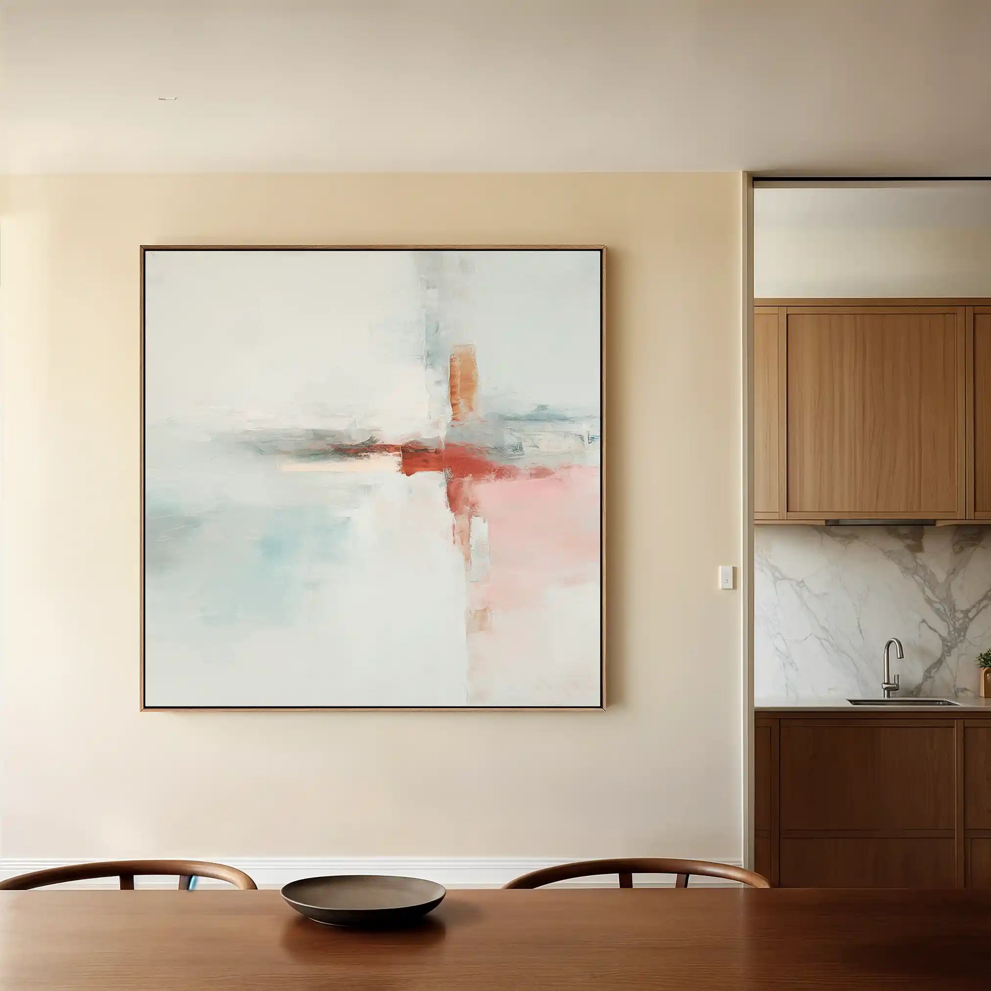 Abstract 1419 Canvas Art 60 x 60 cm / Stretched on hidden frame