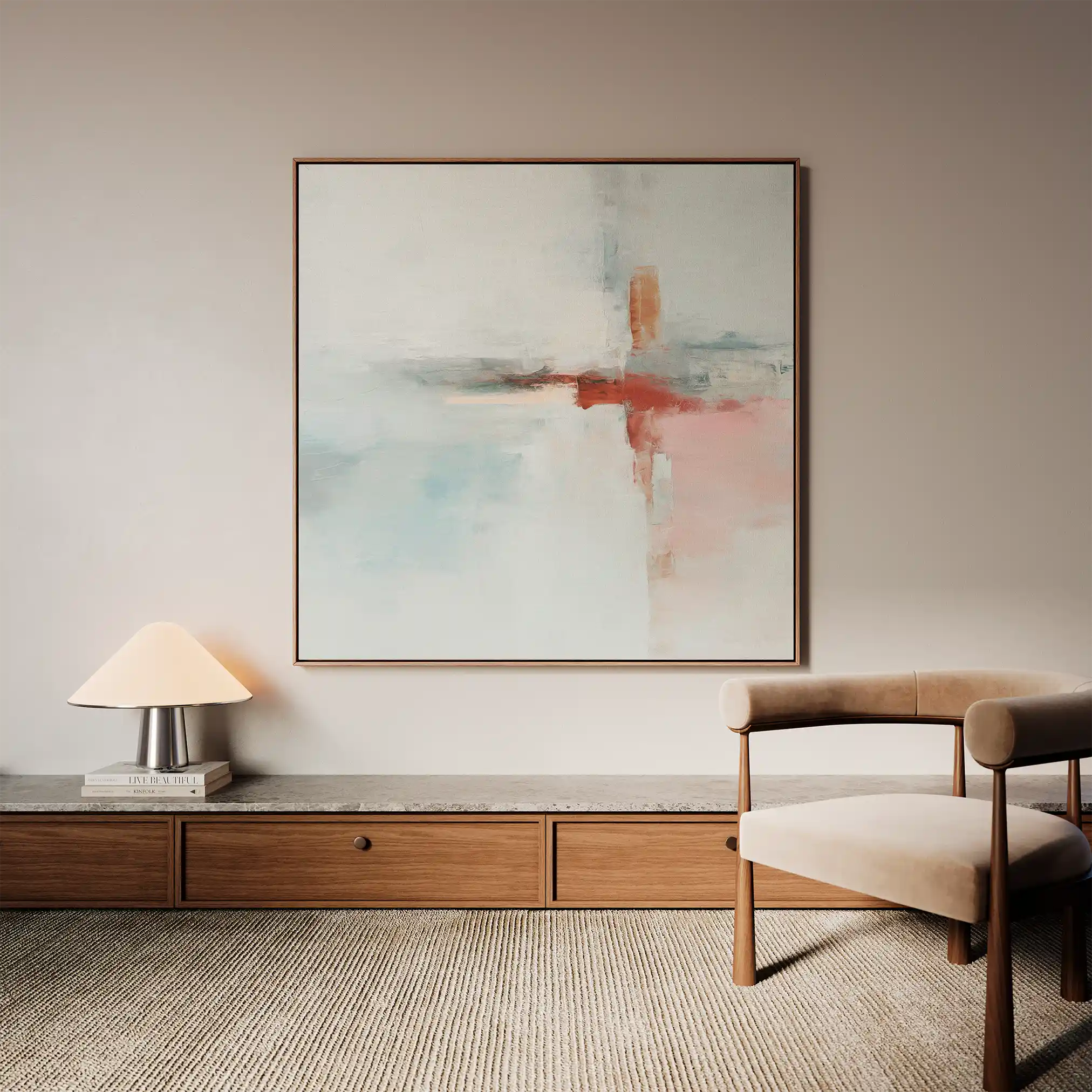 Abstract 1419 Canvas Art 60 x 60 cm / Stretched on hidden frame